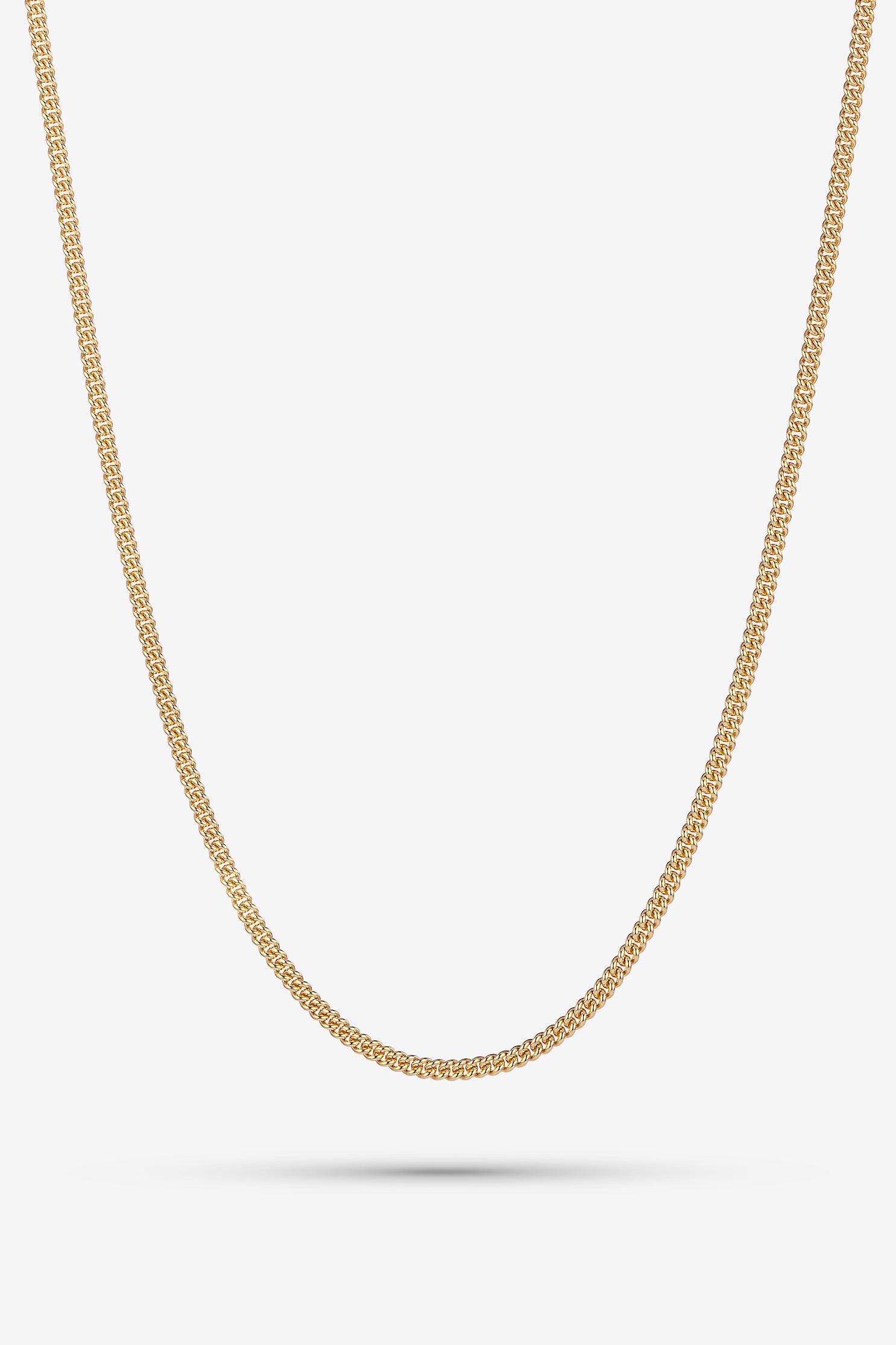 Gold Round Curb Chain S