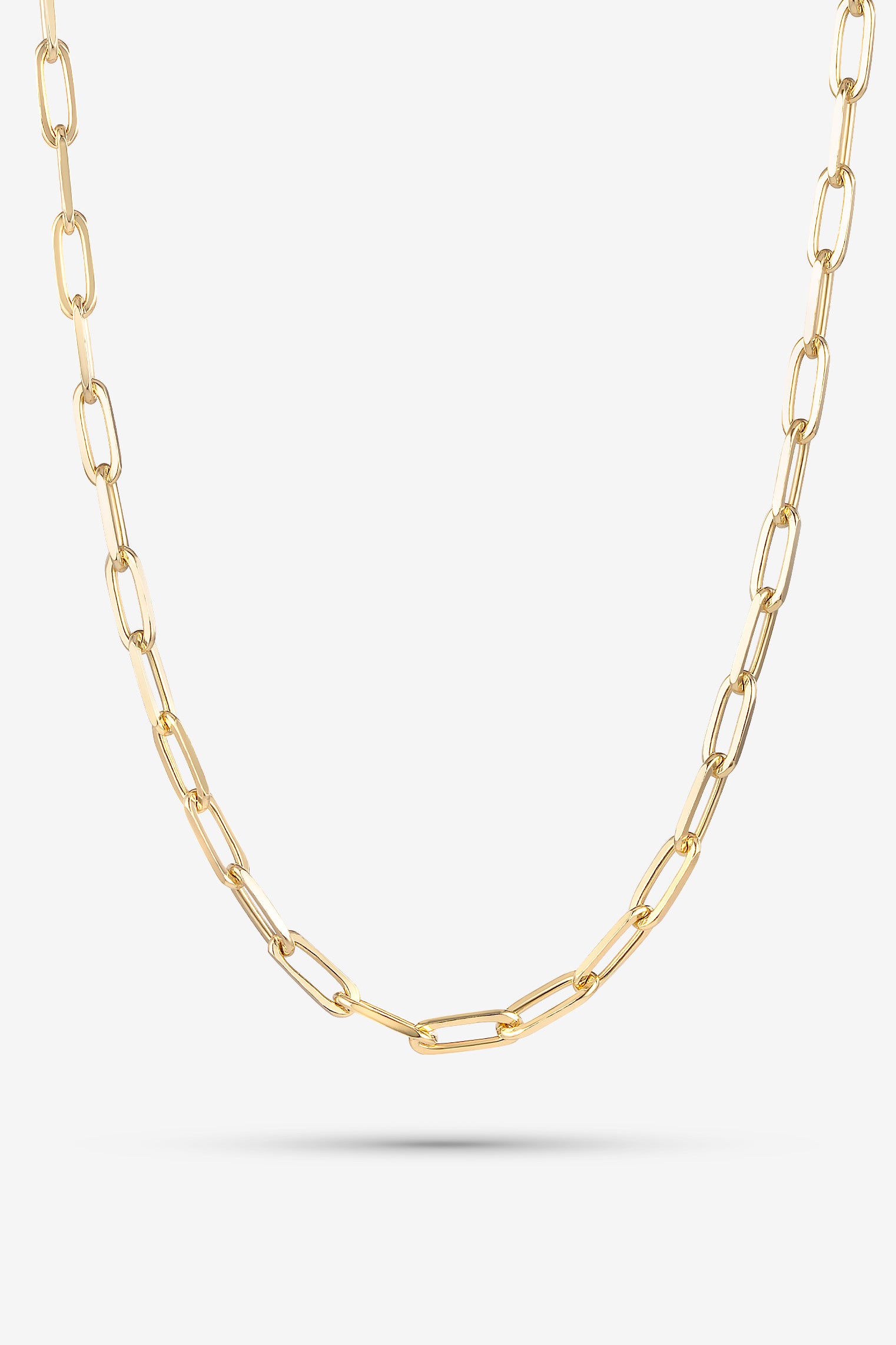 Gold Paper Clip Chain M