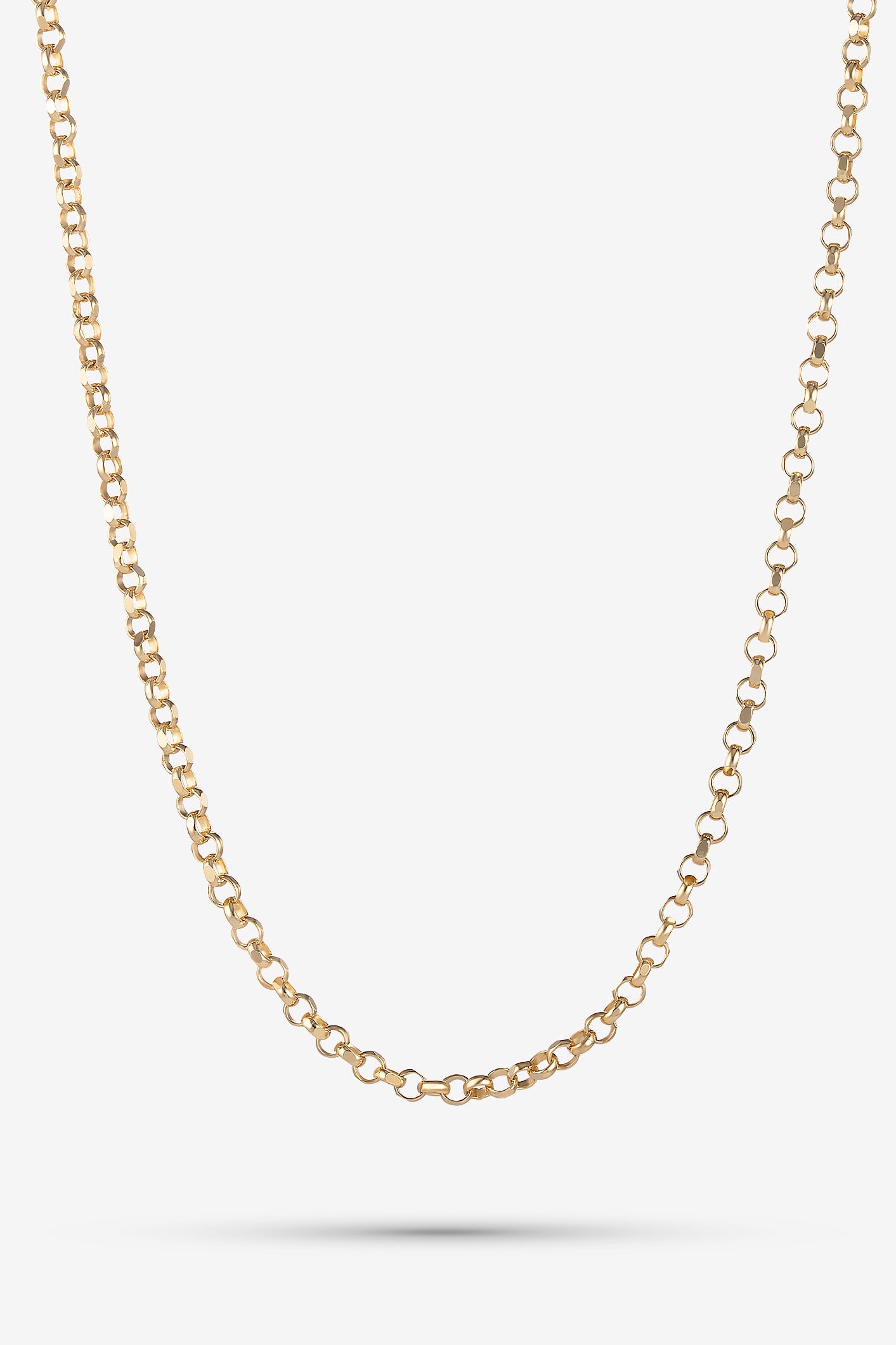 Gold Diamond Cut Belcher Chain