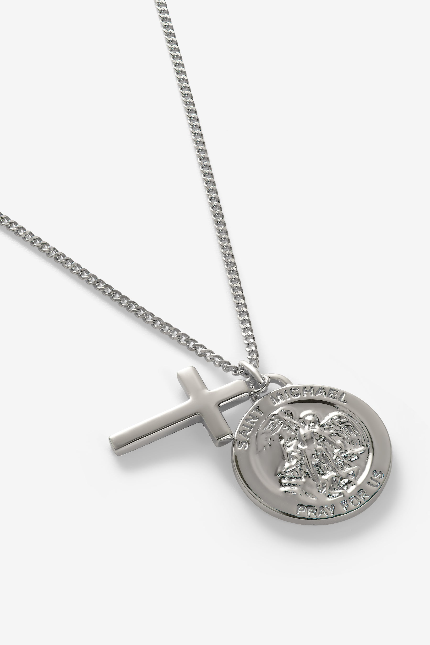 Silver St Michael Pendant