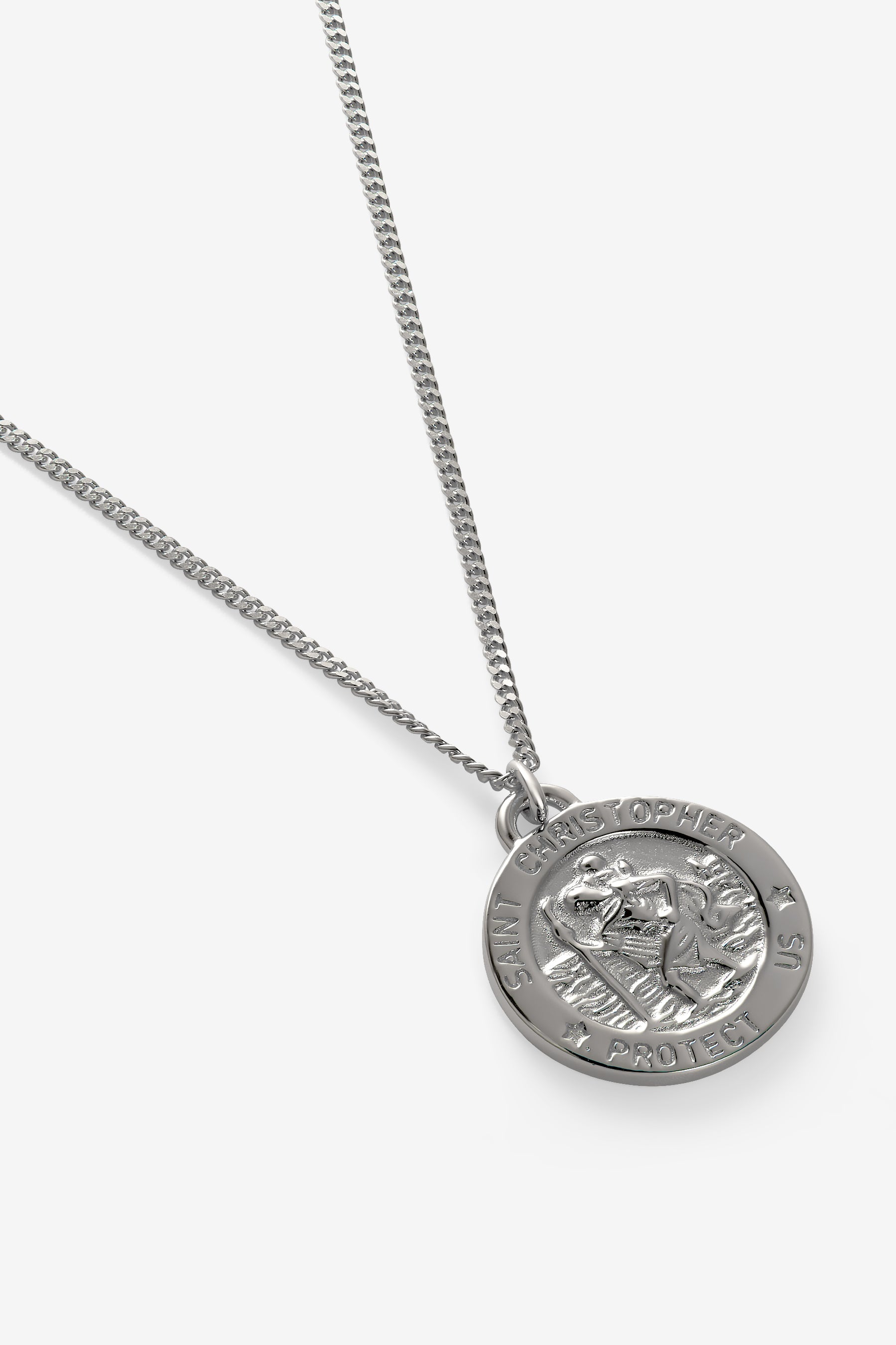 Silver St Christopher Pendant