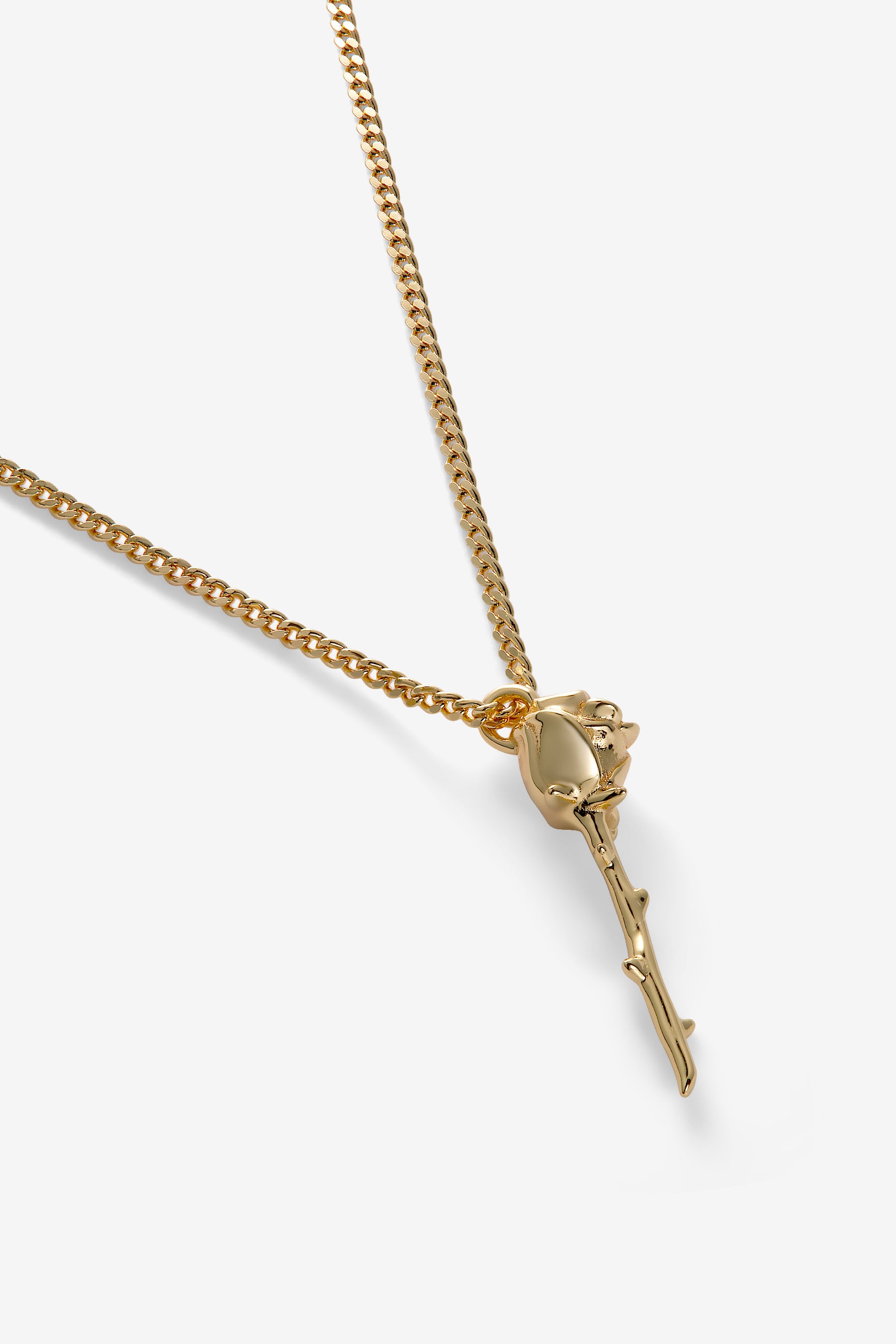 Gold Rose Pendant