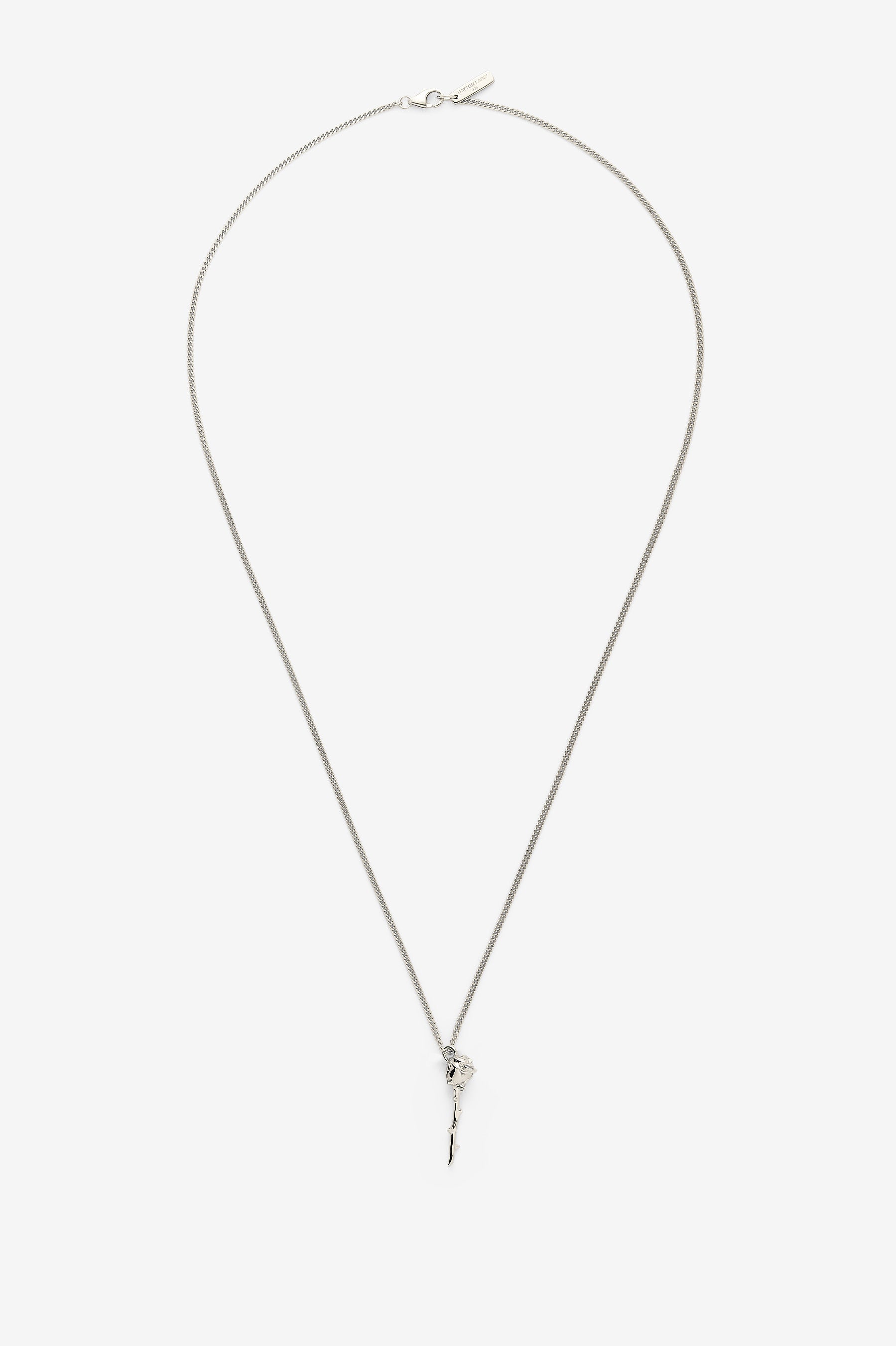 Silver Rose Pendant