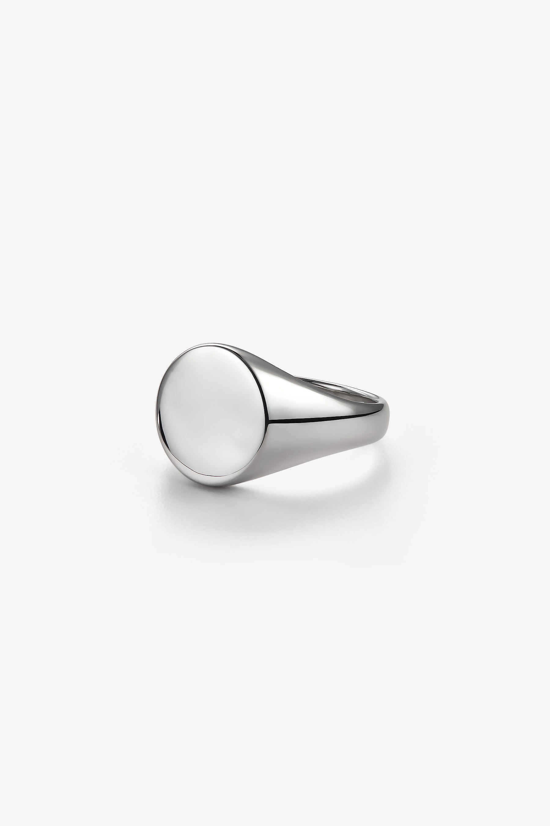 Silver Oval Signet Ring