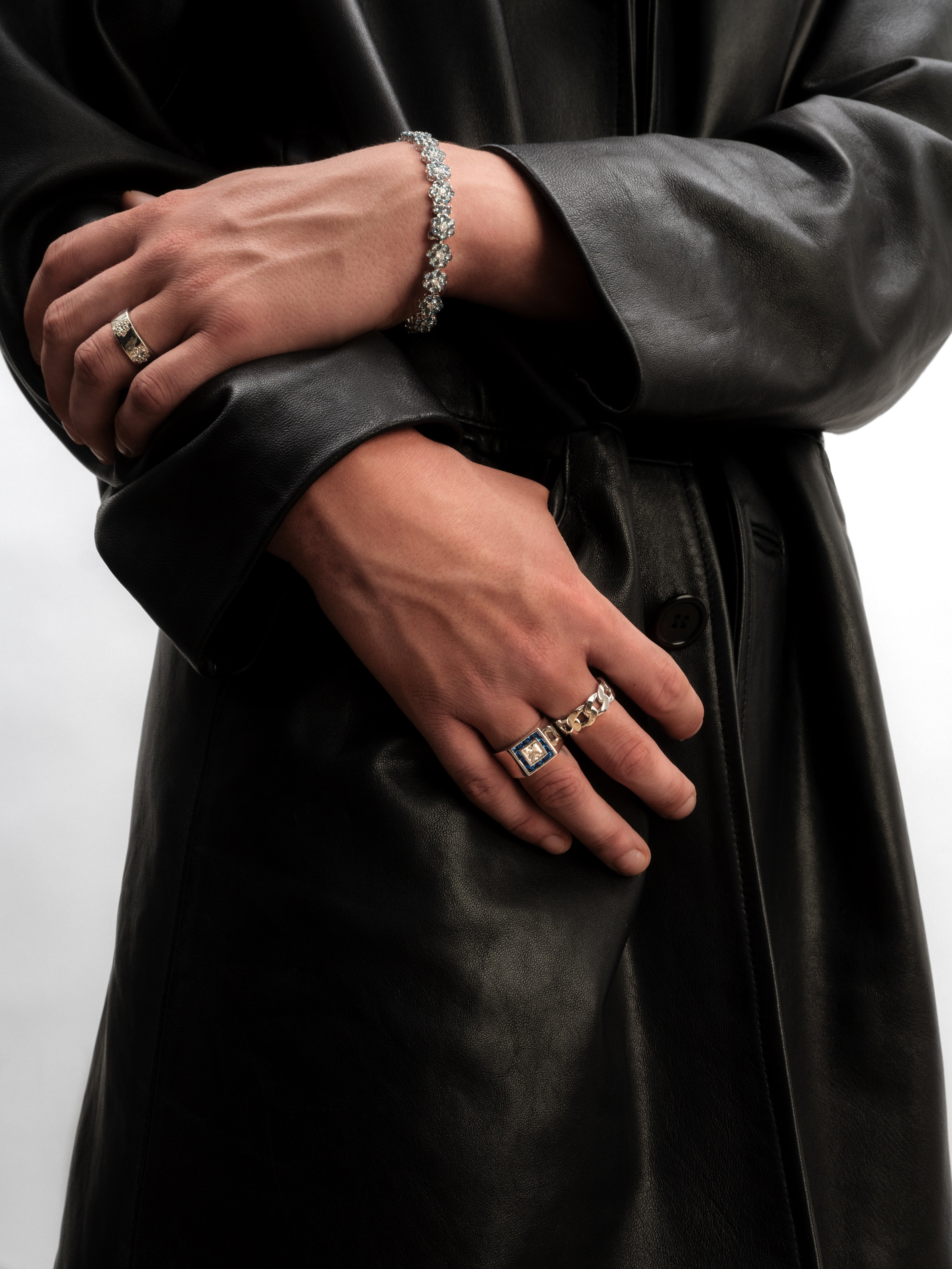 Silver Cuban Link Ring