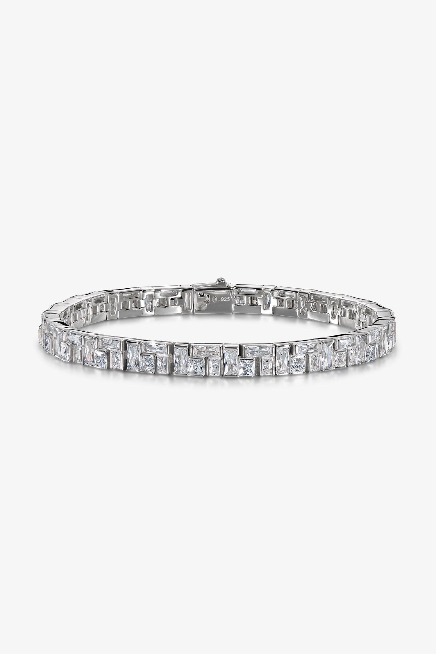 White Montage Tennis Bracelet