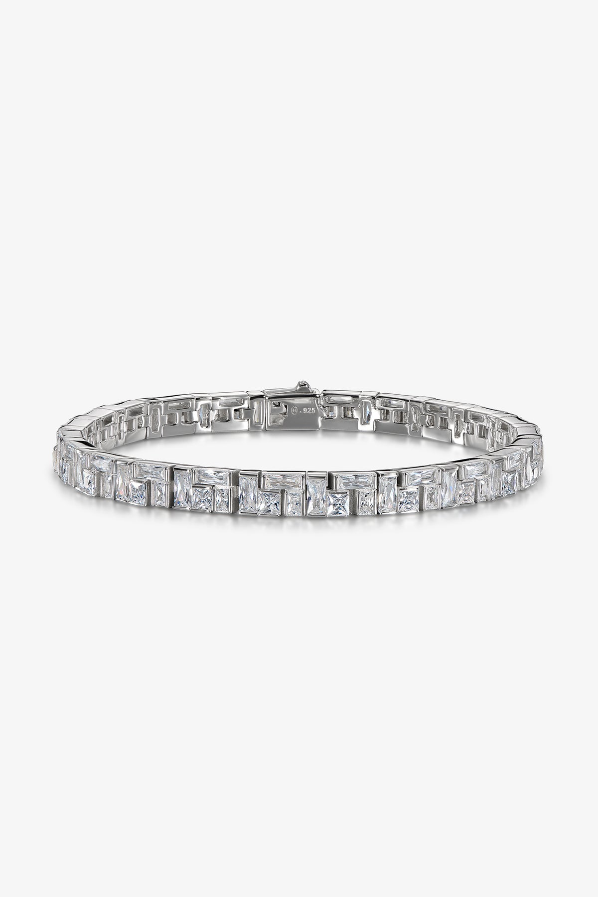 White Montage Tennis Bracelet