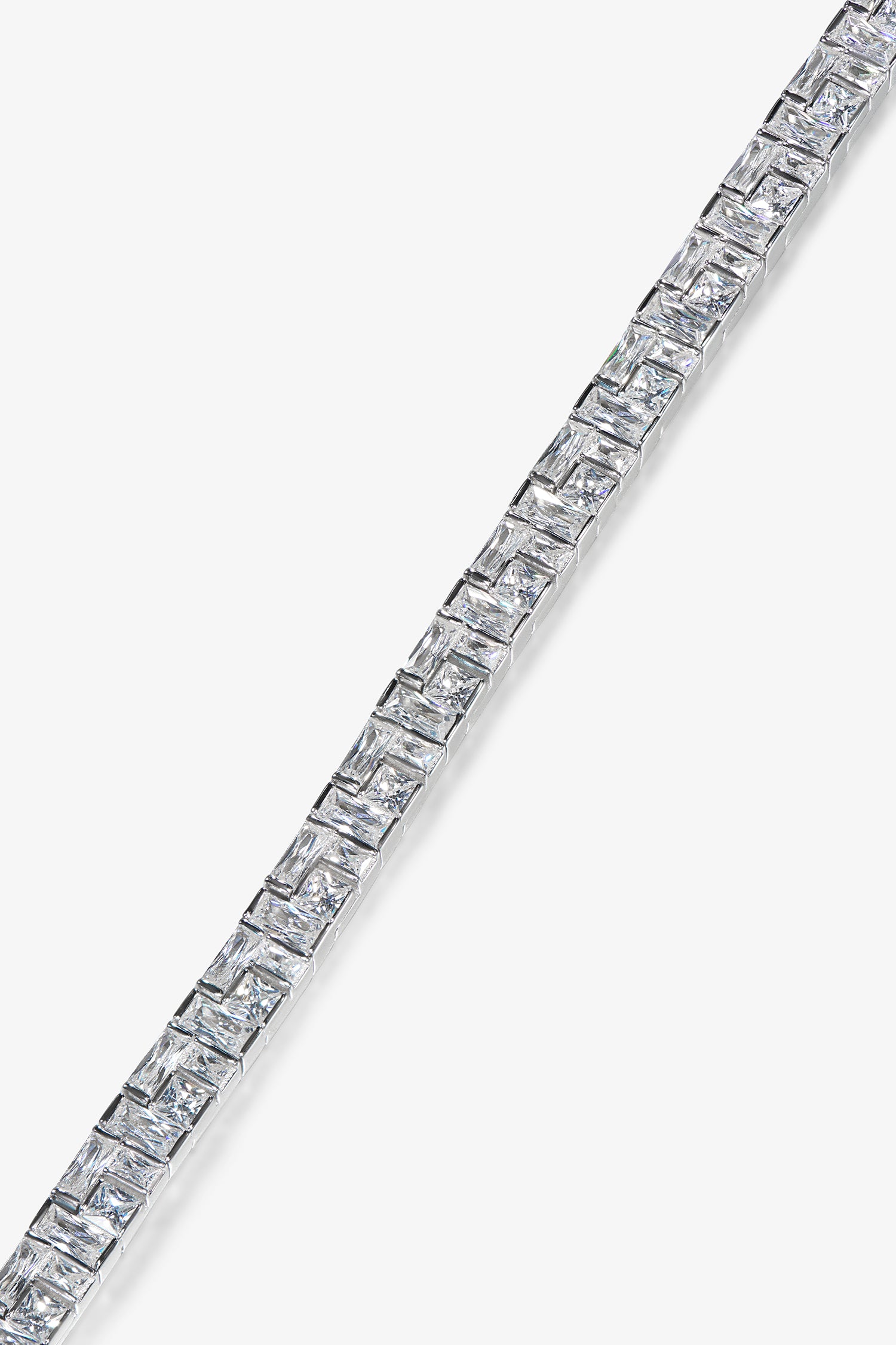 White Montage Tennis Bracelet