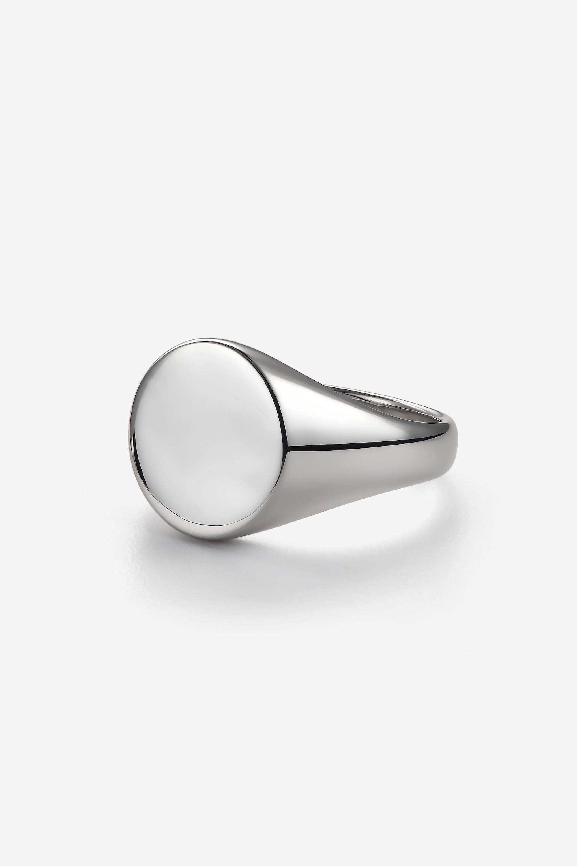 Silver Oval Signet Ring