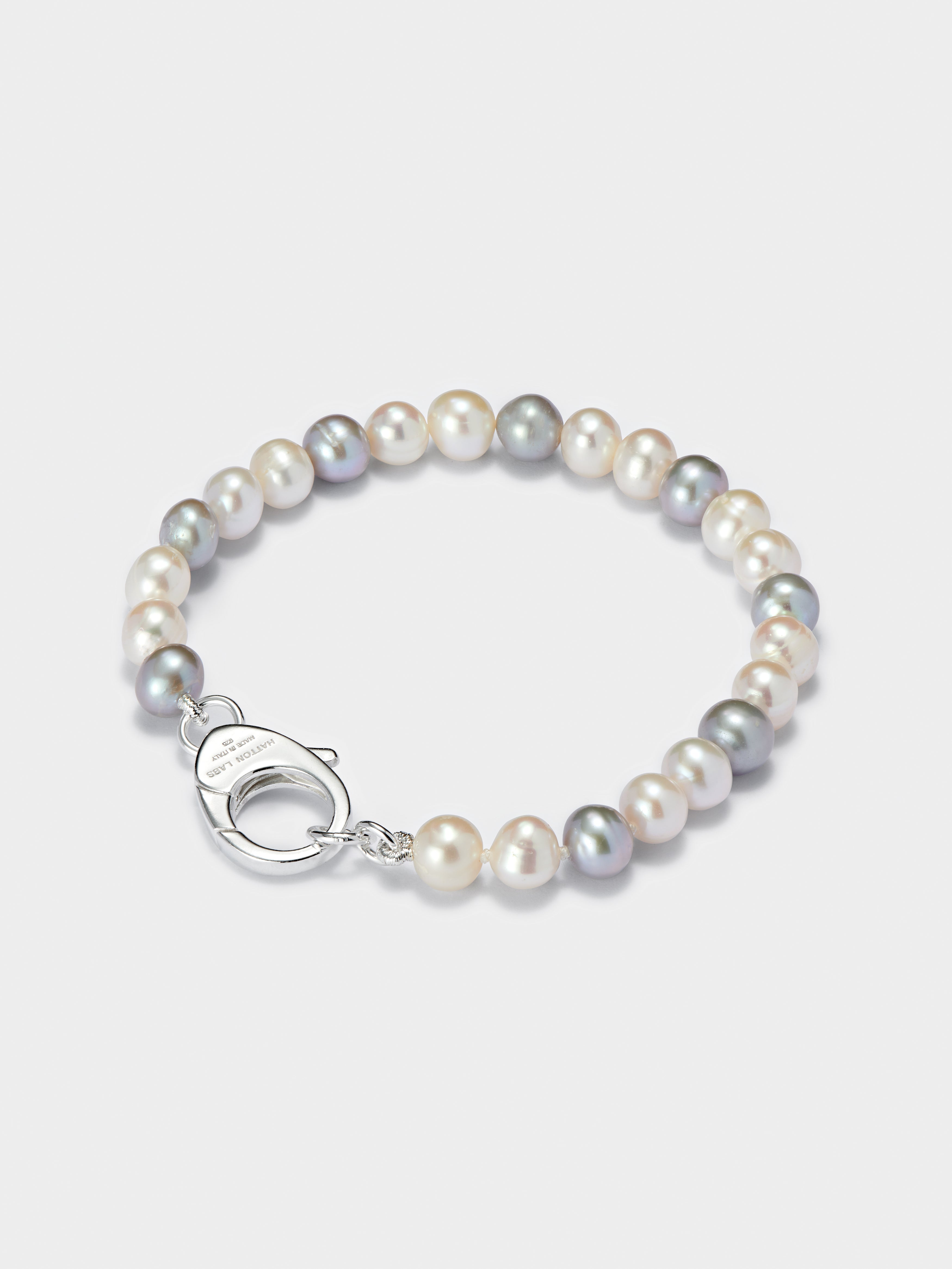 Grey on sale pearl bracelet