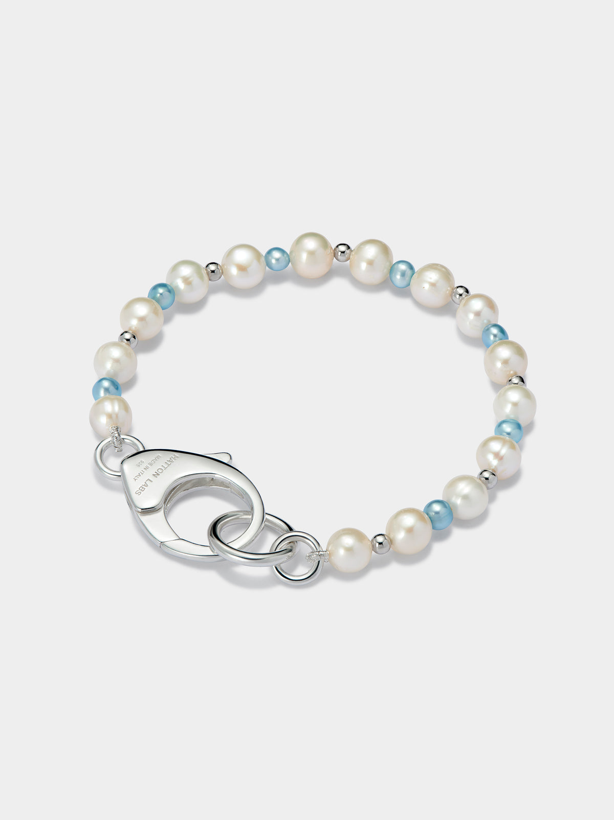 Selfridges Exclusive Blue & White Pebbles Pearl Bracelet