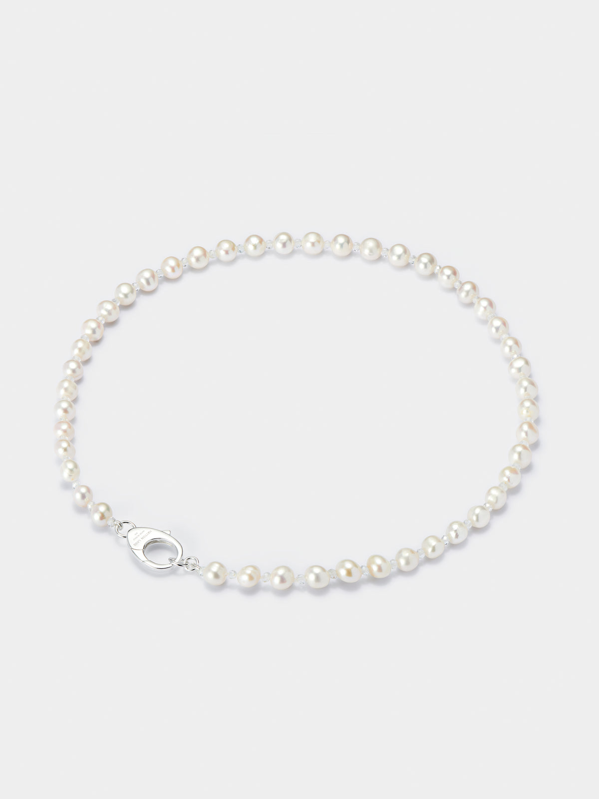 AW23 White Crystal Pearl Chain