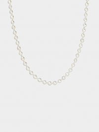 AW23 White Crystal Pearl Chain