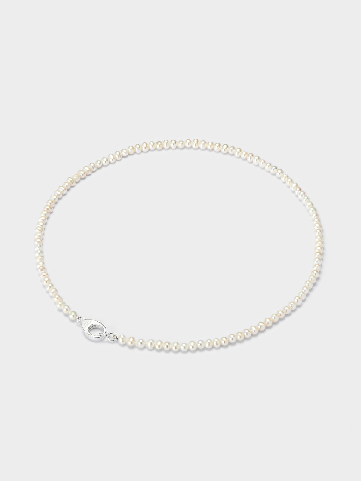 AW23 White Mini Pearl Chain