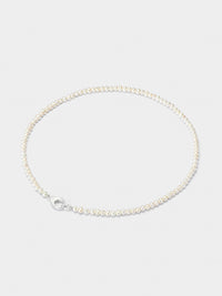AW23 White Mini Pearl Chain