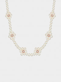 SS23 Pink Daisy Pearl Chain
