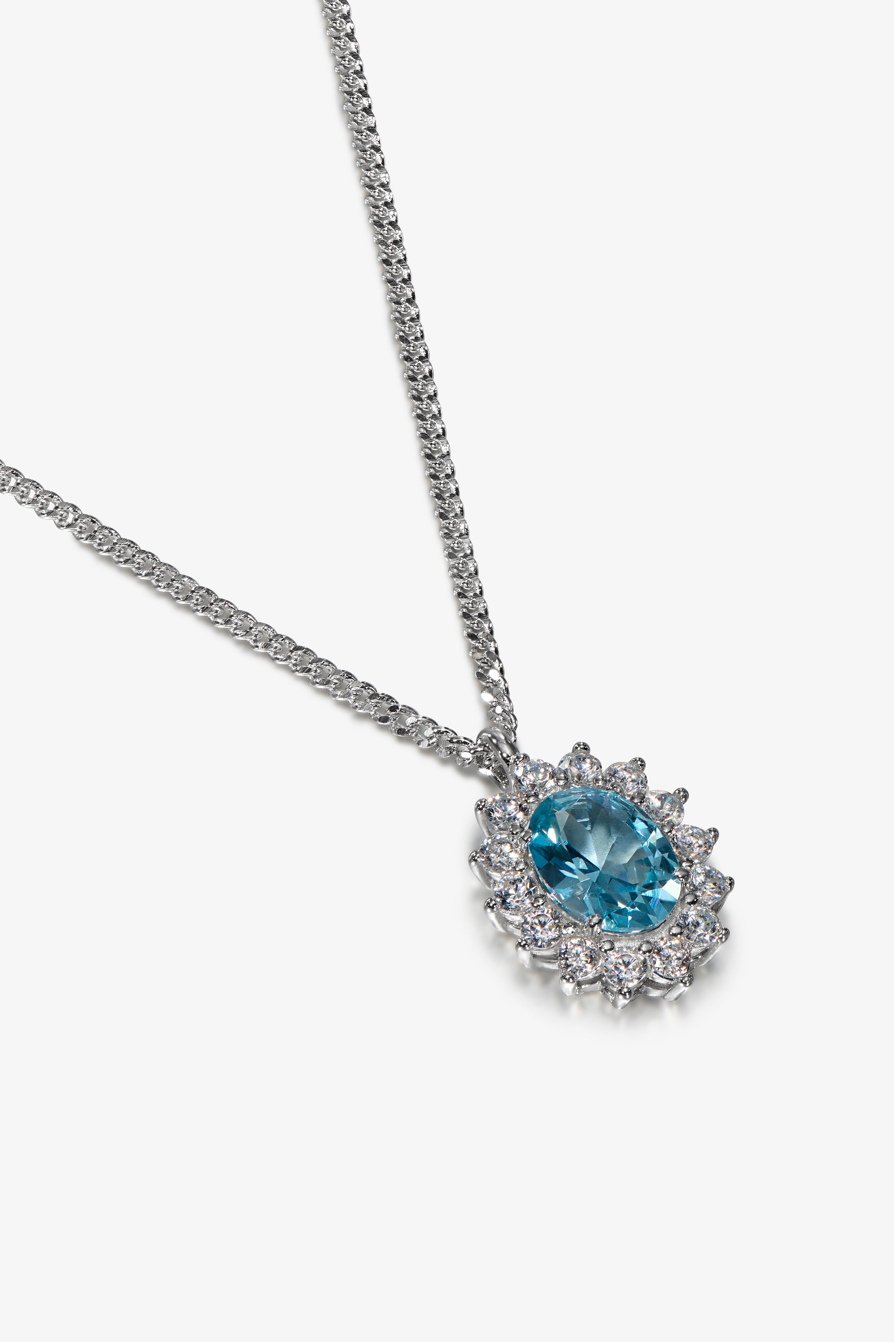 Topaz Crown Stone Pendant