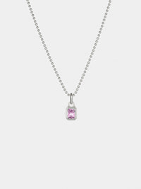 AW23 Pink Mini Solitaire Pendant