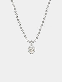 AW23 White Heart Pendant