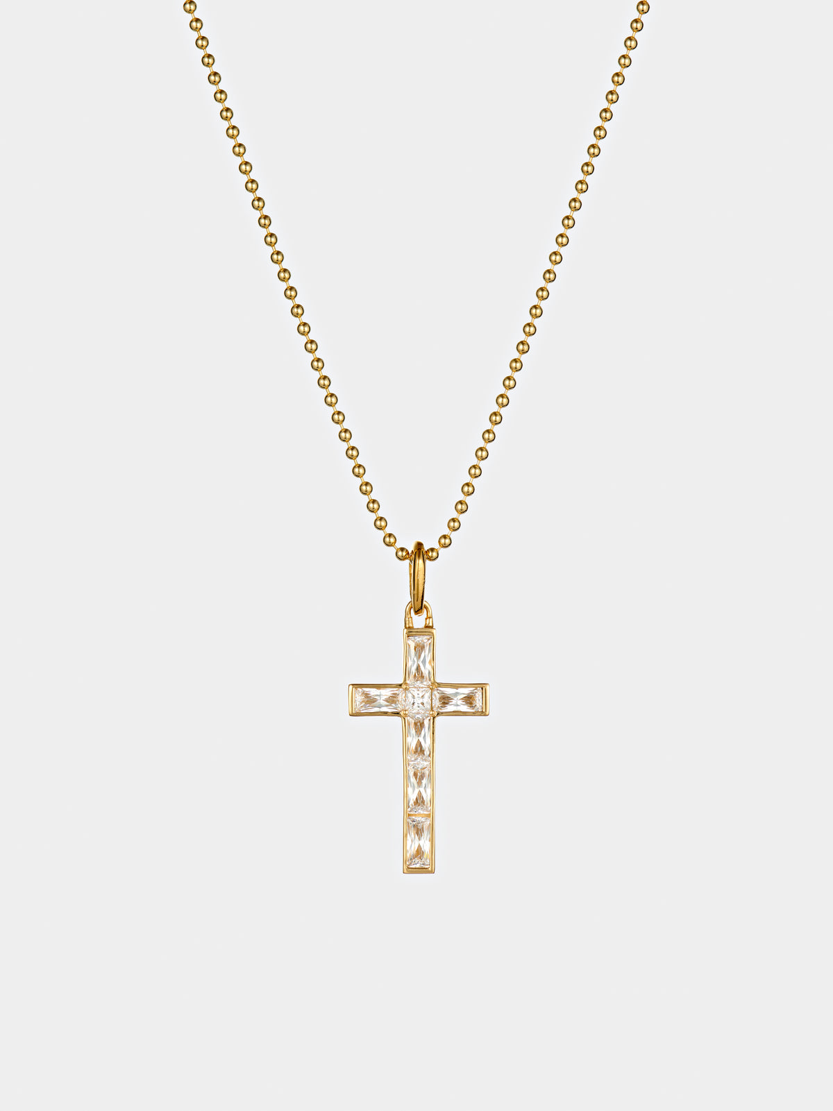 AW23 Gold Cross Pendant