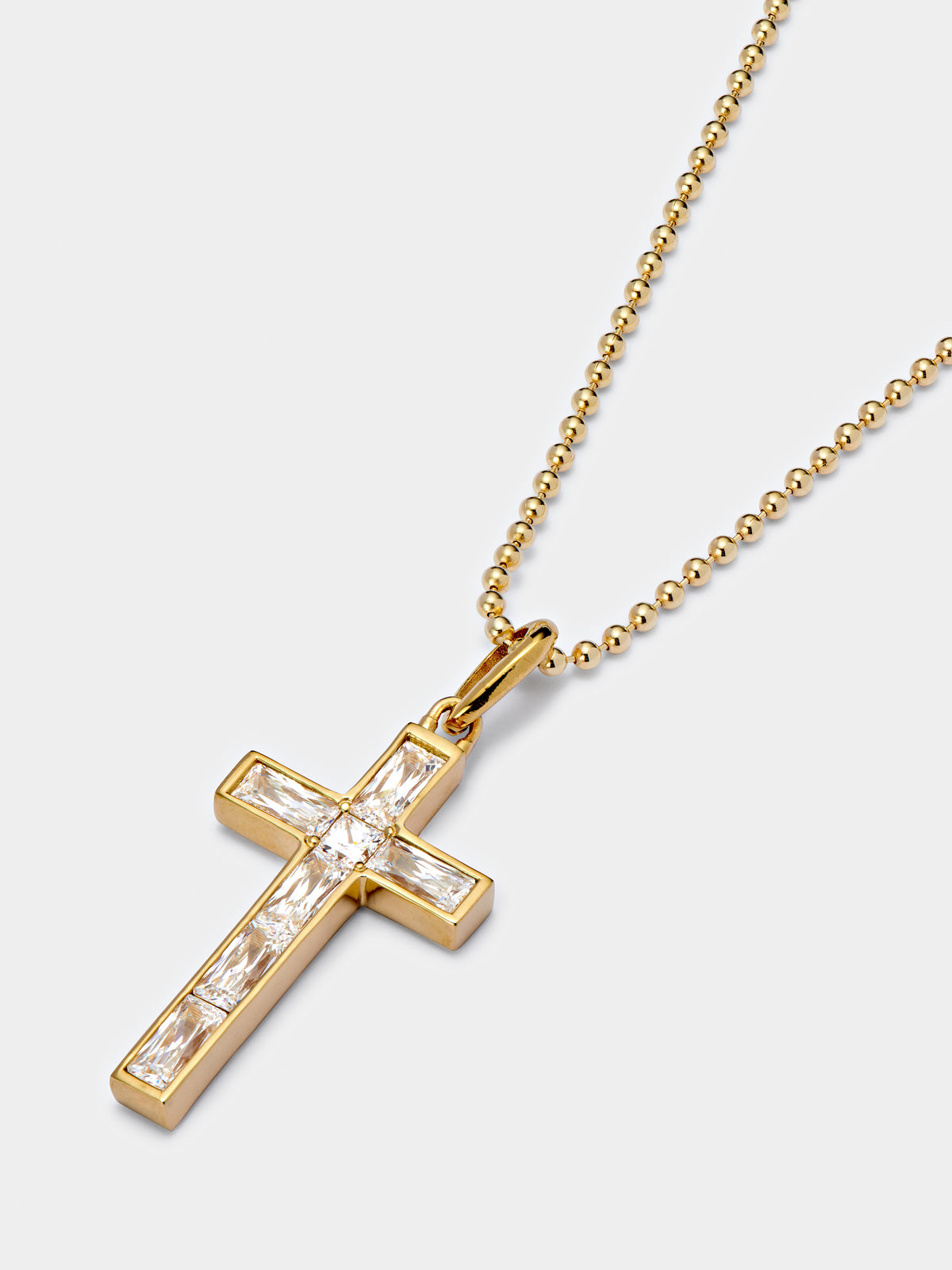 AW23 Gold Cross Pendant
