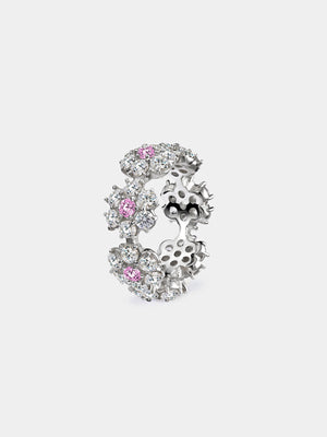 Pink Daisy Eternity Ring