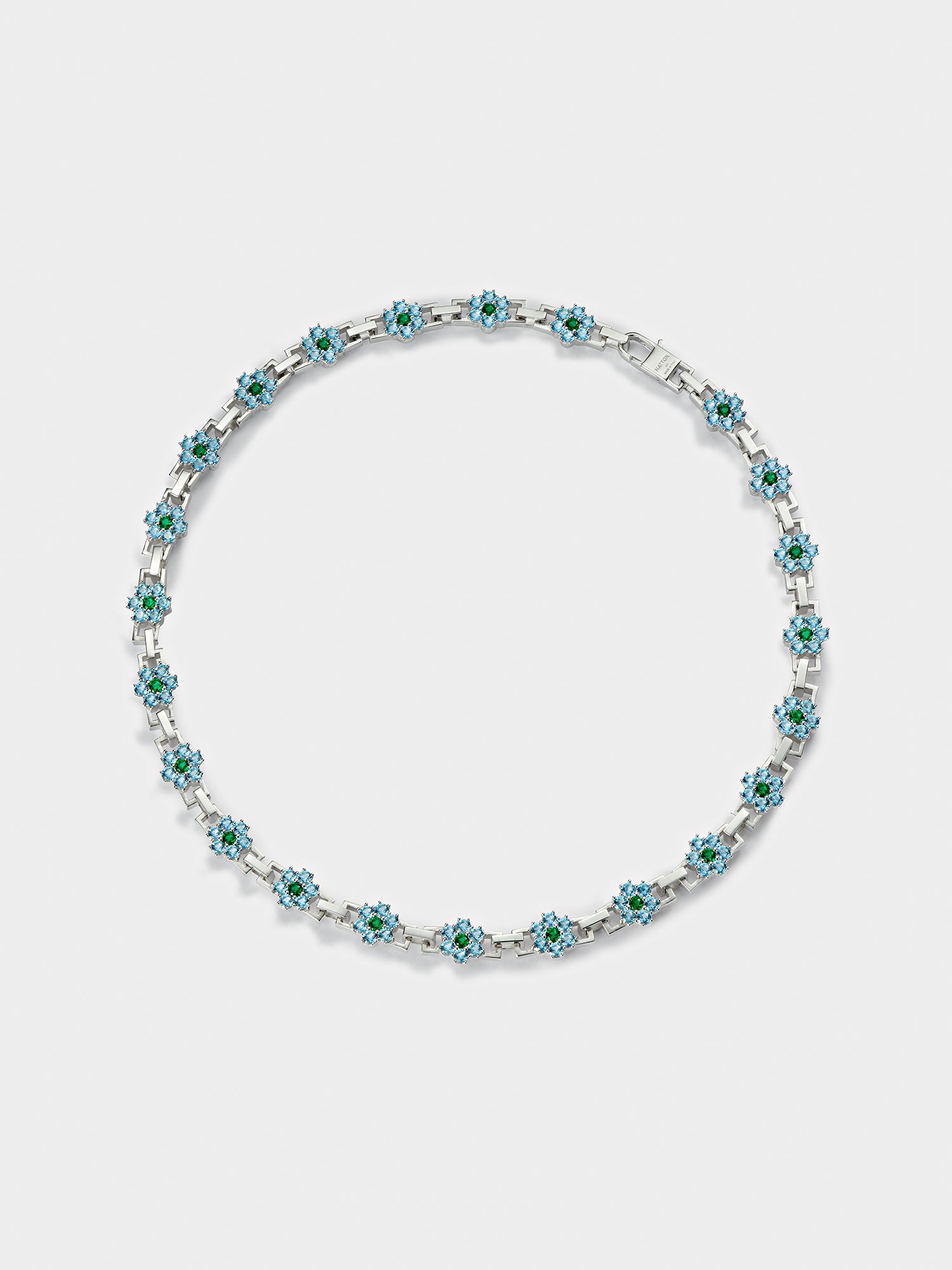 Topaz and Emerald Daisy Chain