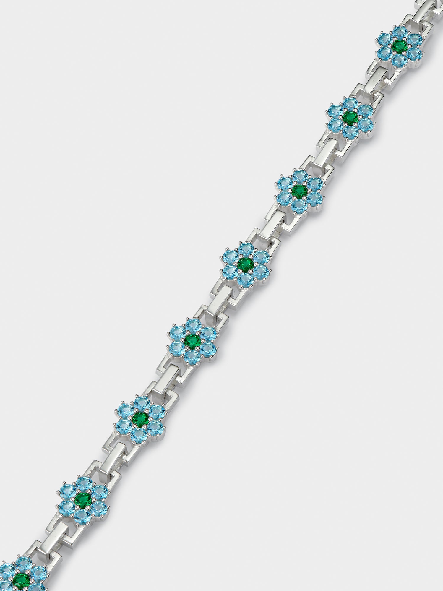 Topaz and Emerald Daisy Chain