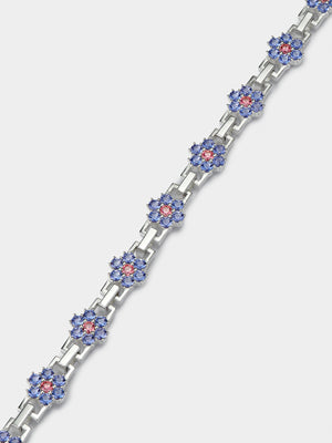 Tanzanite and Rose Daisy Chain