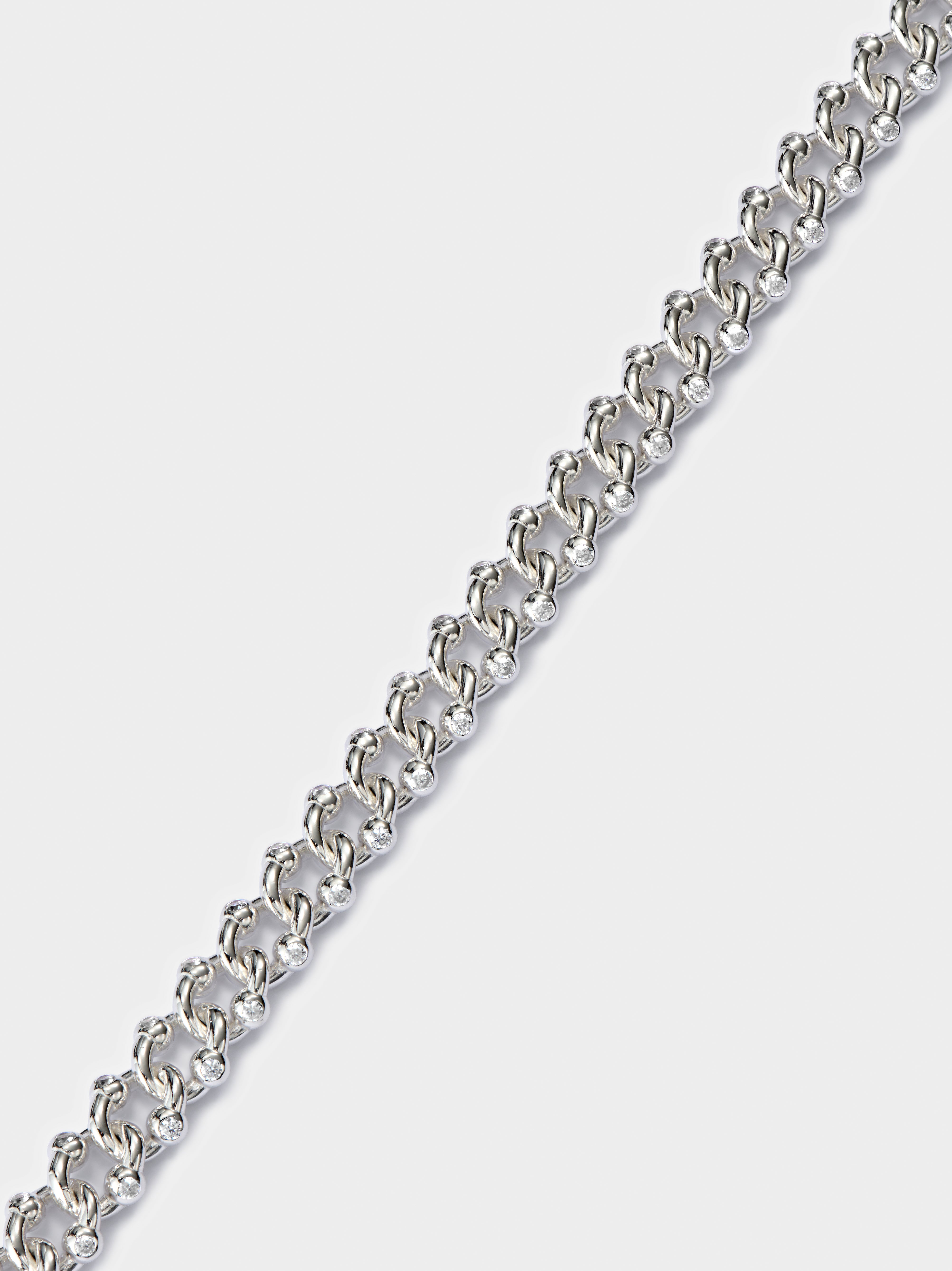 White Formula Bracelet
