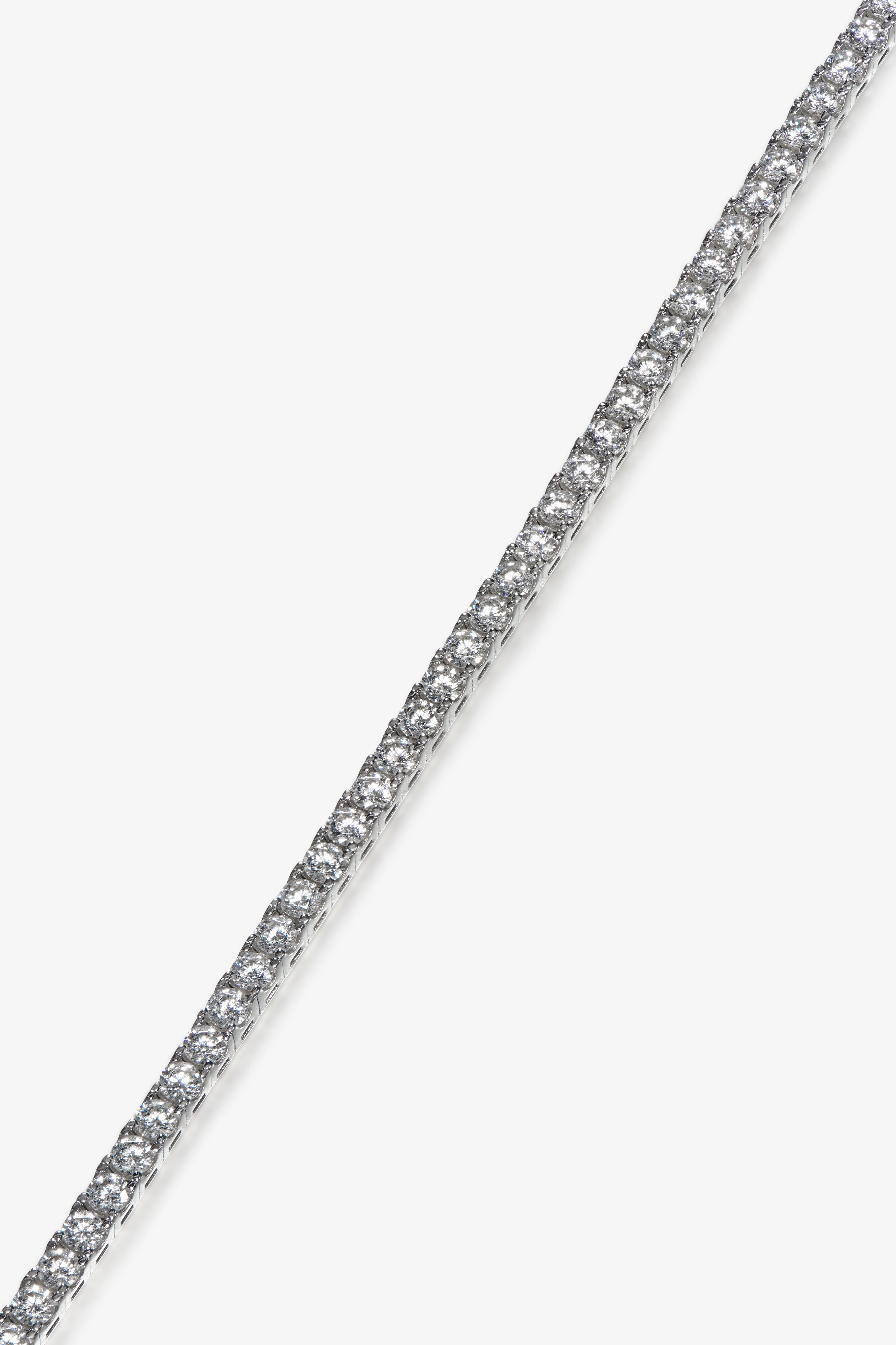 White Classic Tennis Bracelet M