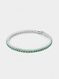 Classic Green Tennis Bracelet