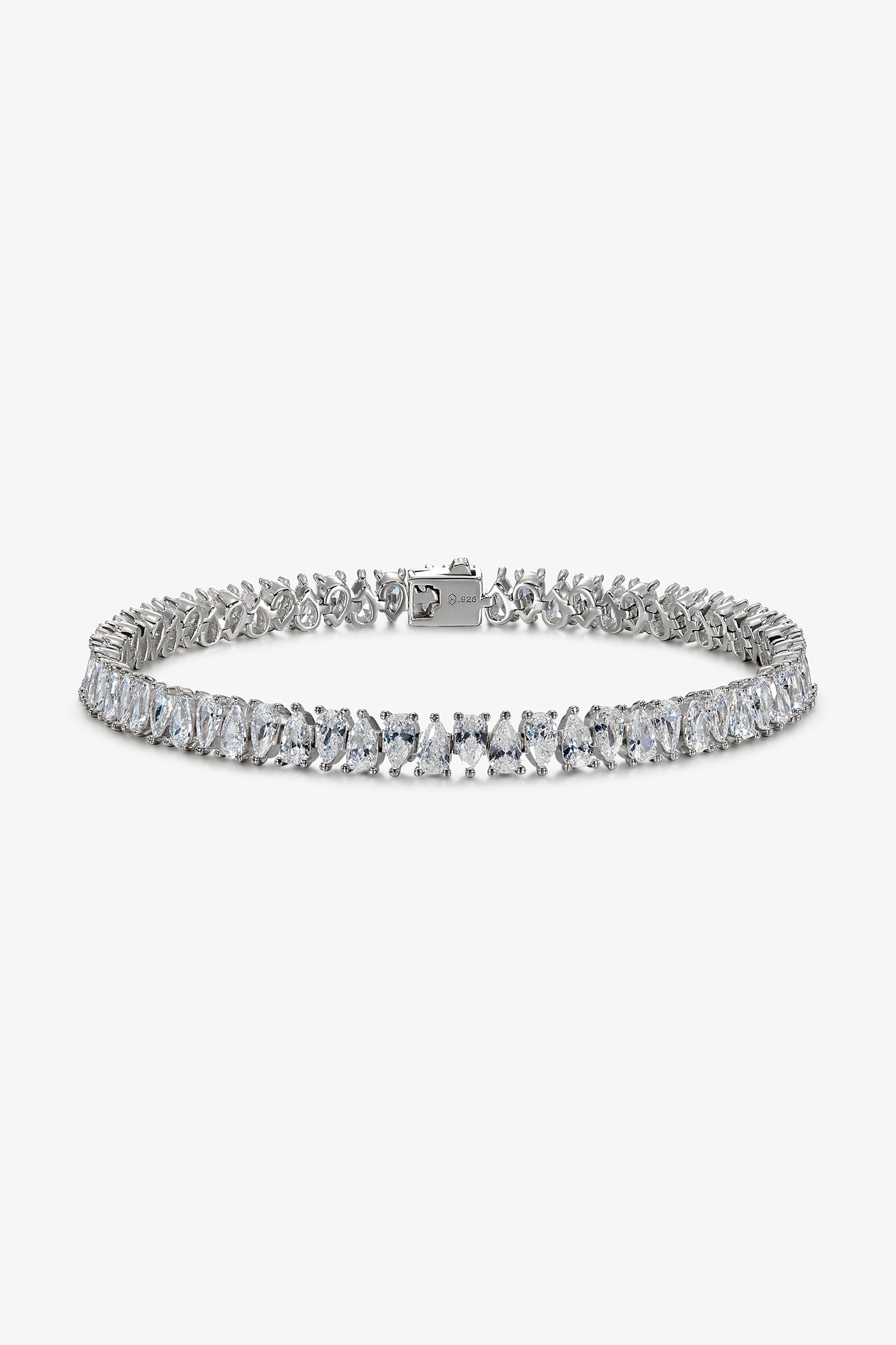 White Drop Tennis Bracelet