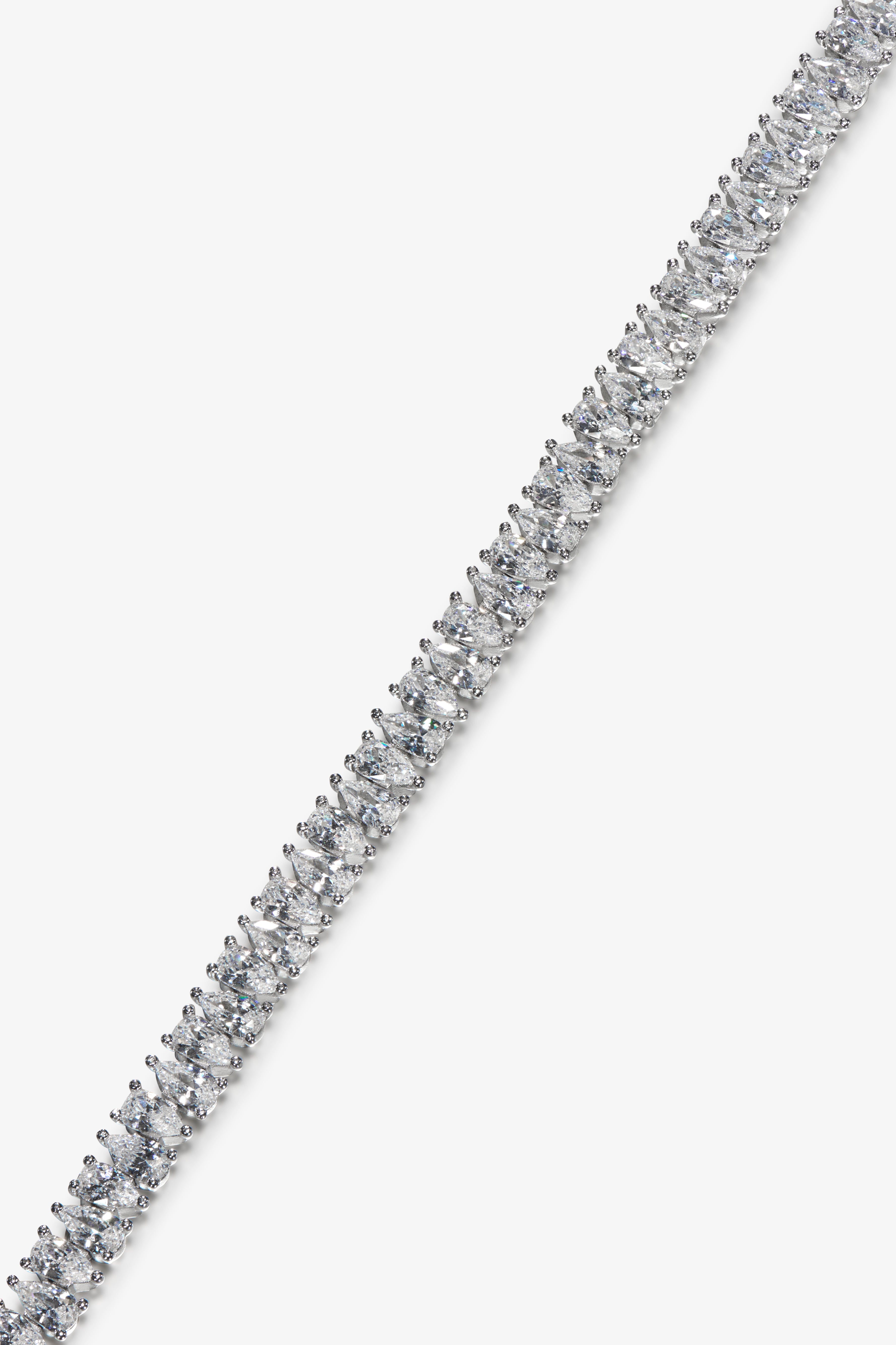 White Drop Tennis Chain
