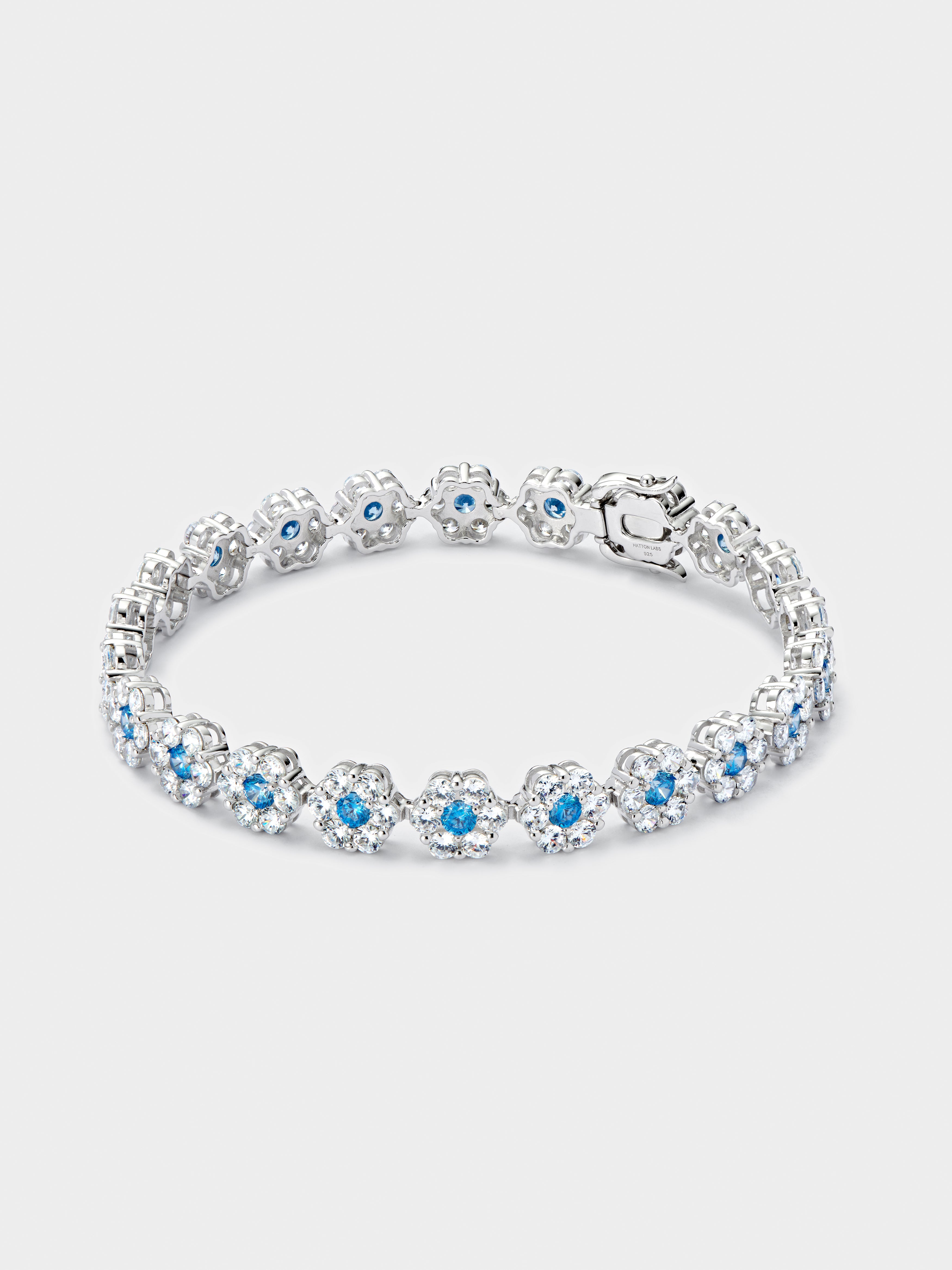 Aqua Daisy Tennis Bracelet