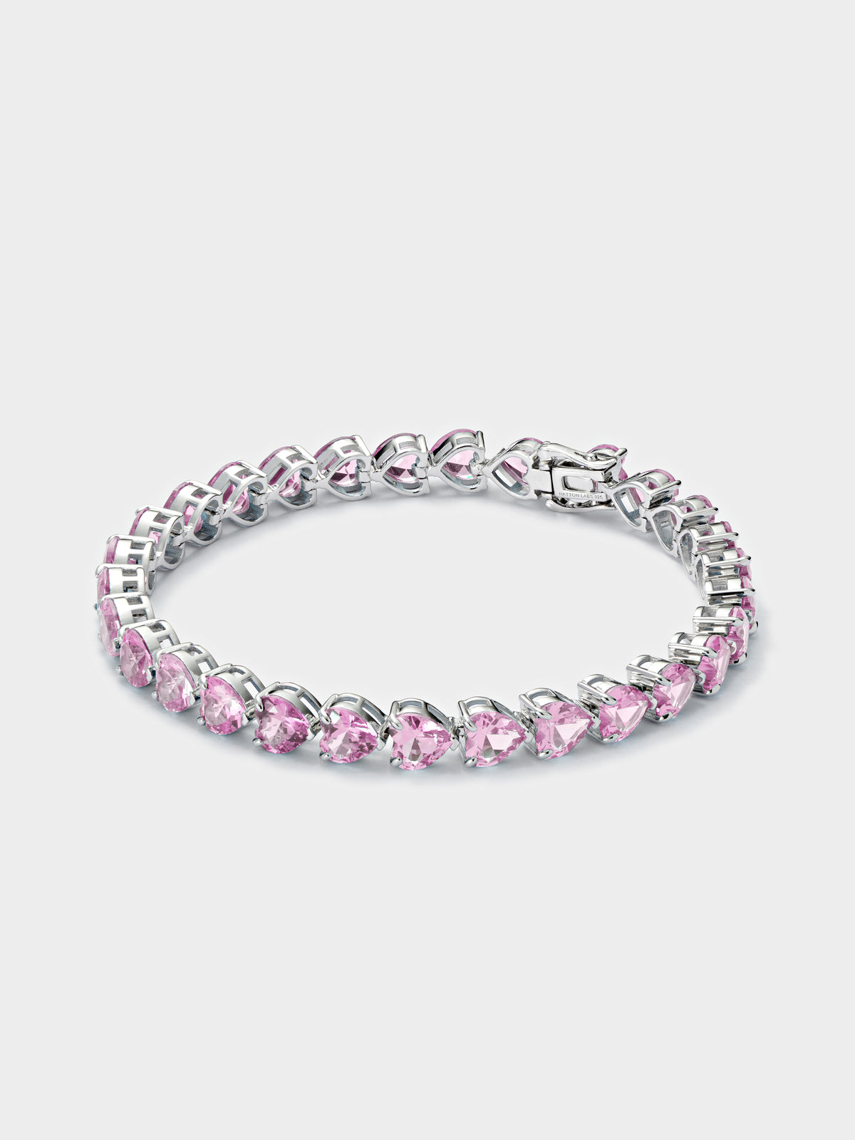 AW23 Pink Heart Tennis Bracelet