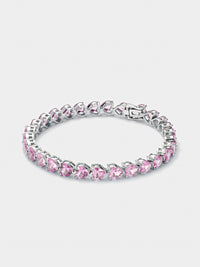 AW23 Pink Heart Tennis Bracelet