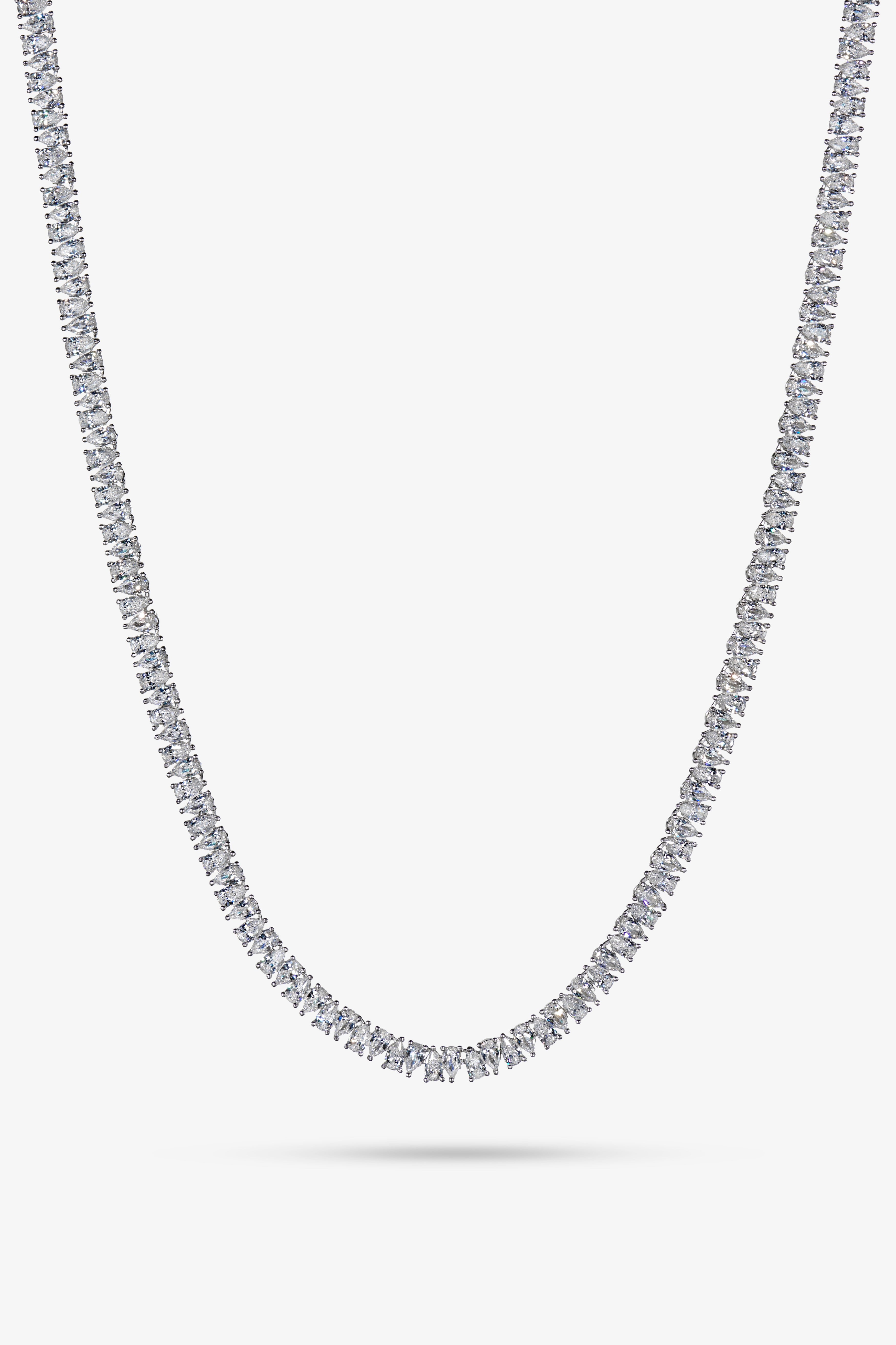 White Drop Tennis Chain