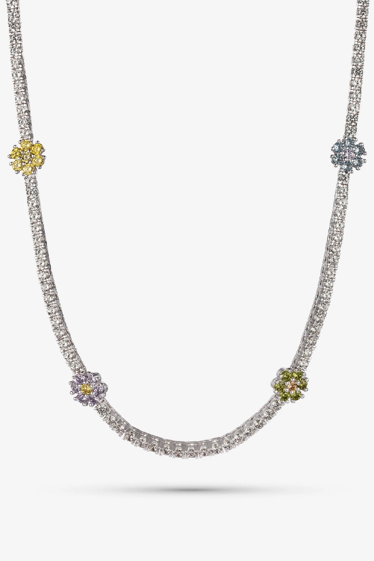Multicolour Bloom Tennis Chain