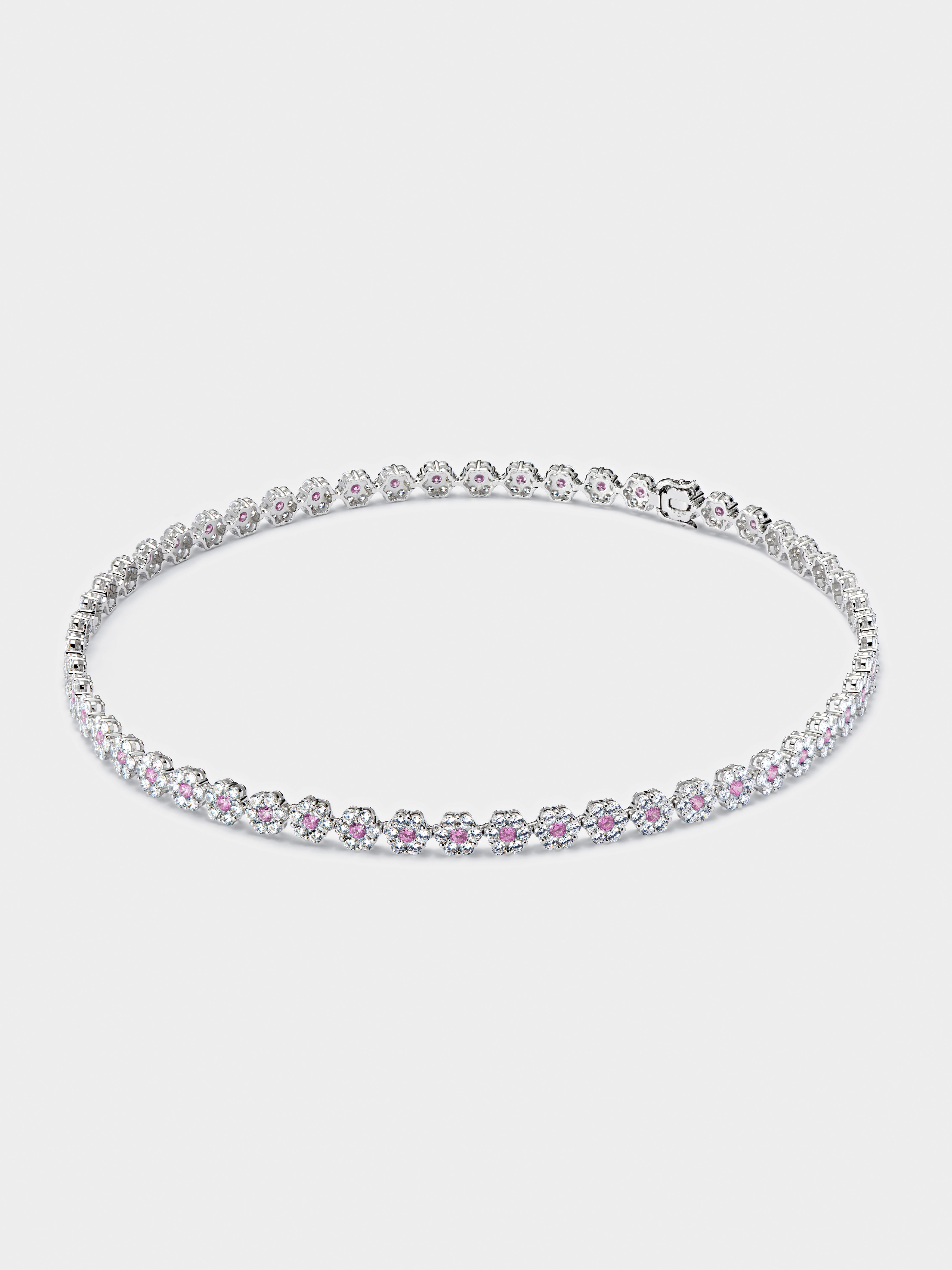 Pink Daisy Tennis Chain