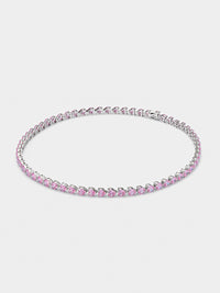 AW23 Pink Heart Tennis Chain