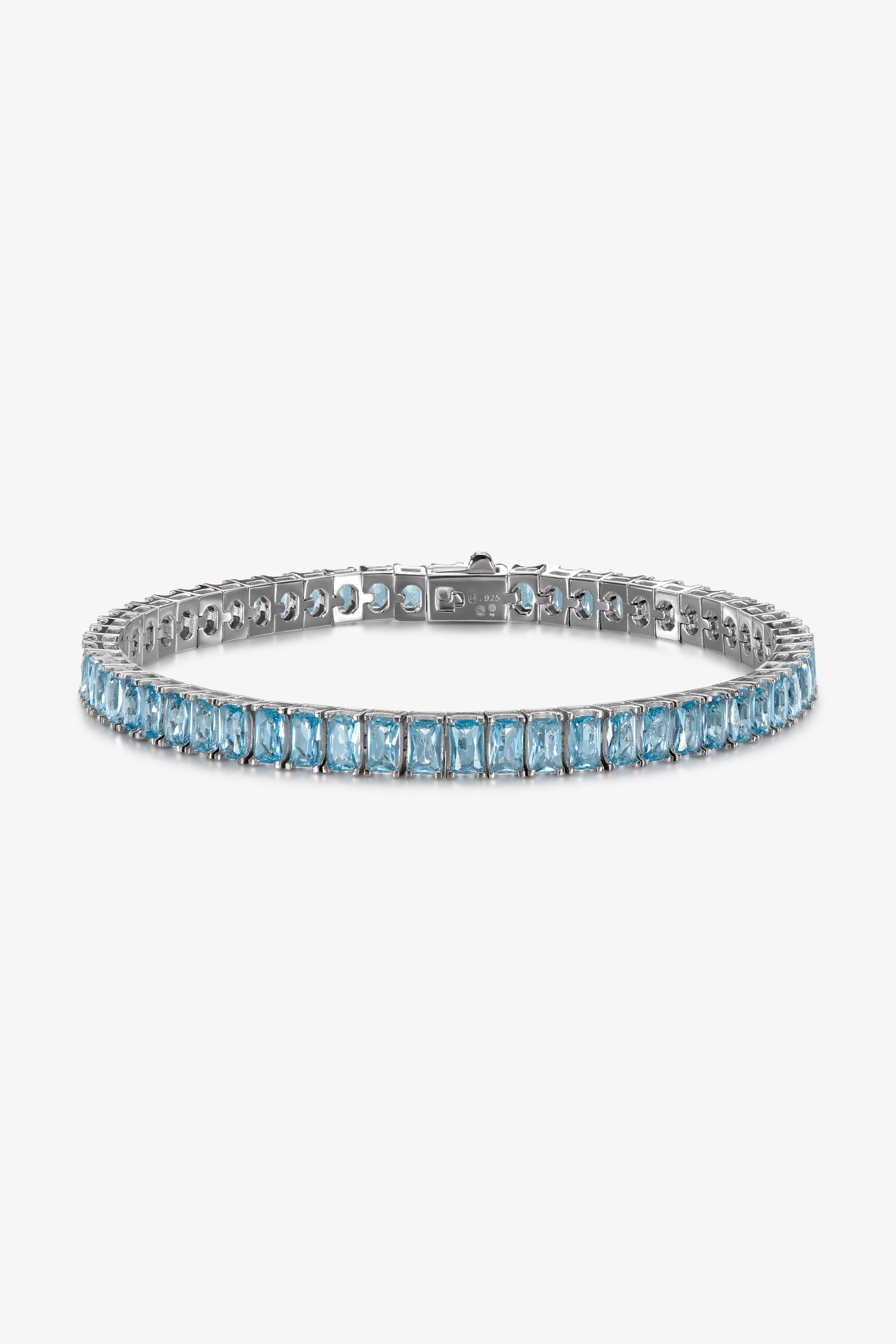Topaz Baguette Tennis Bracelet