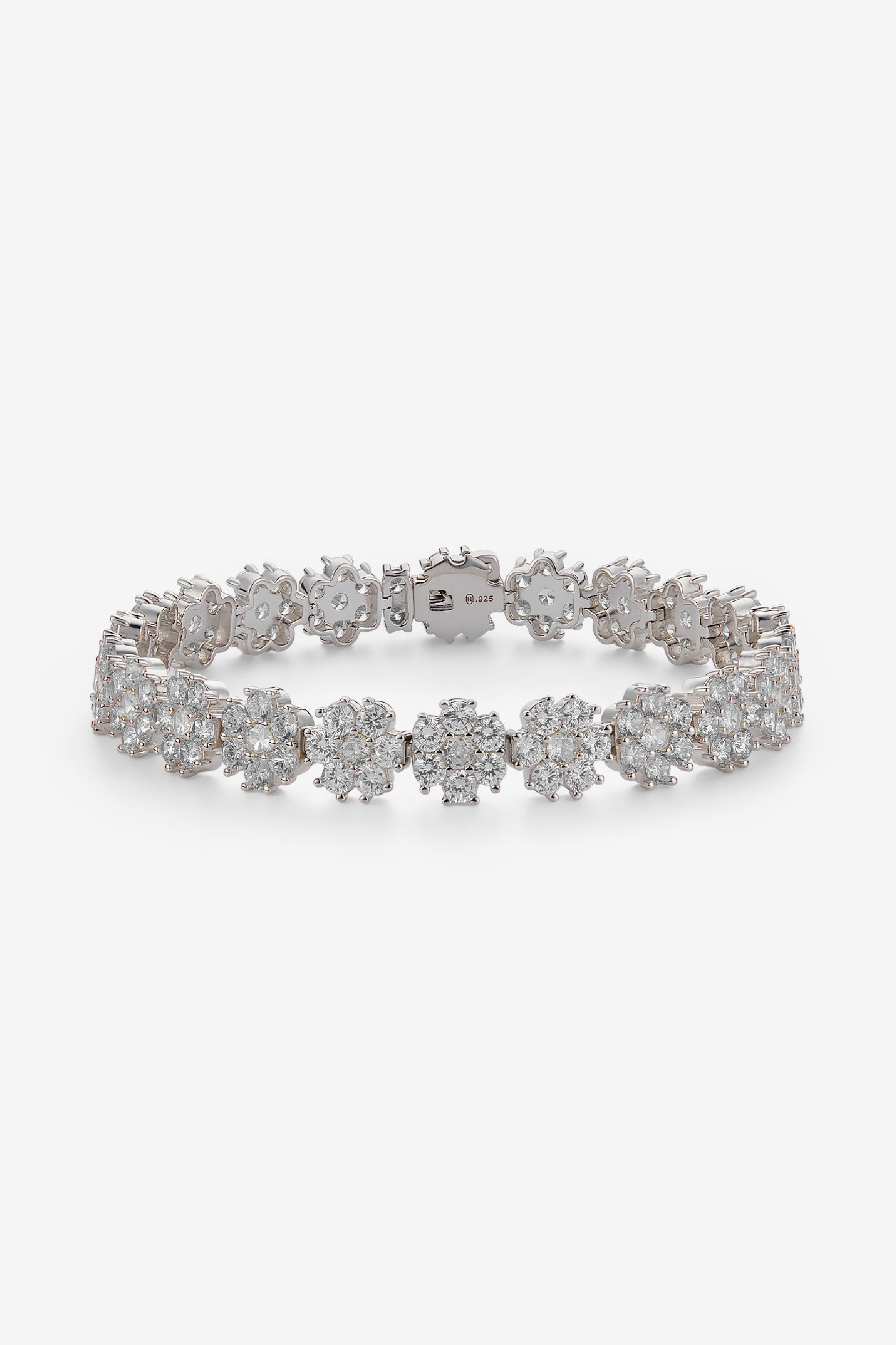 White Daisy Tennis Bracelet