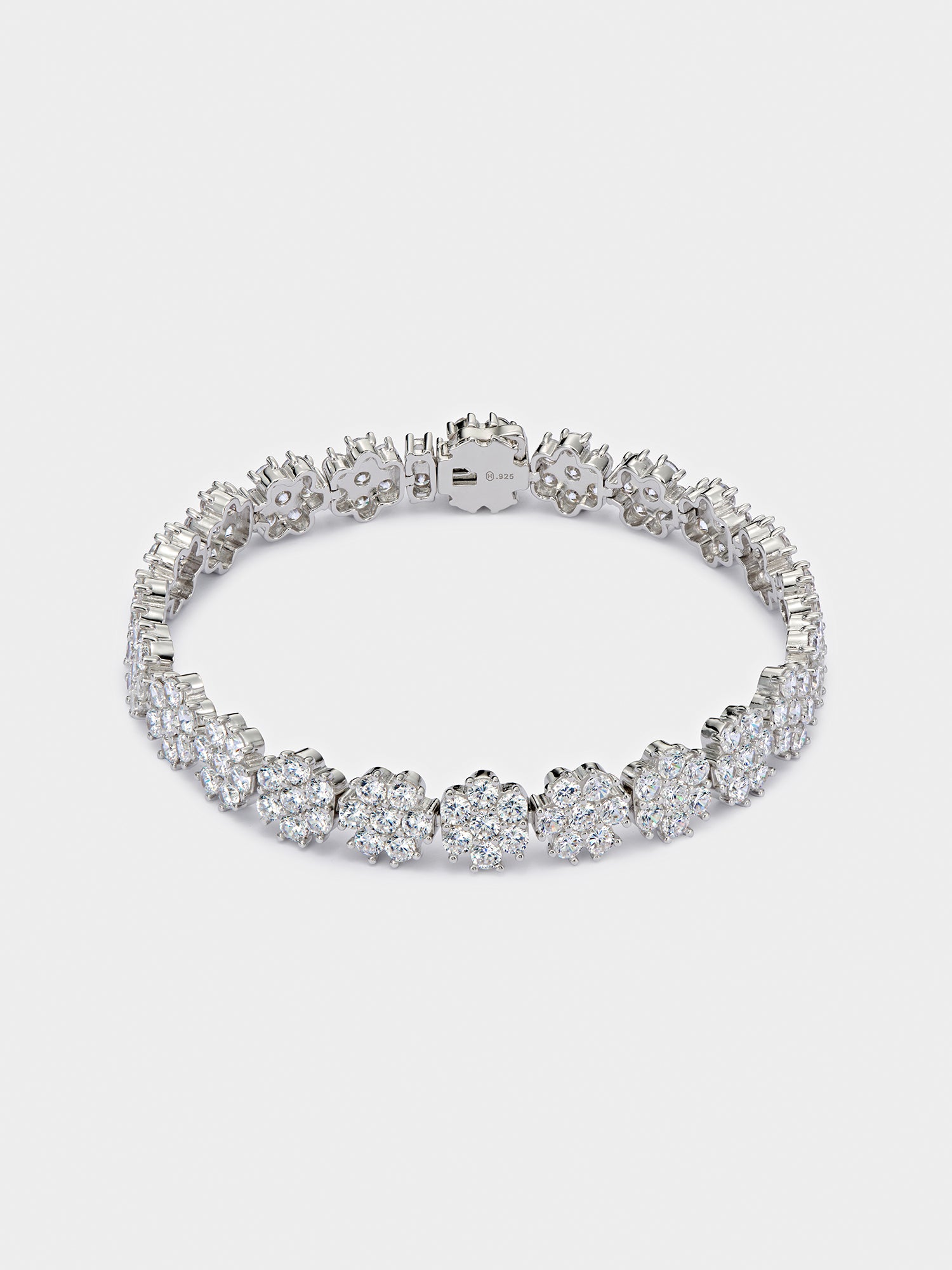 White Daisy Tennis Bracelet