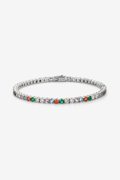 Classic Rainbow Tennis Bracelet | Men's Designer Jewellery
