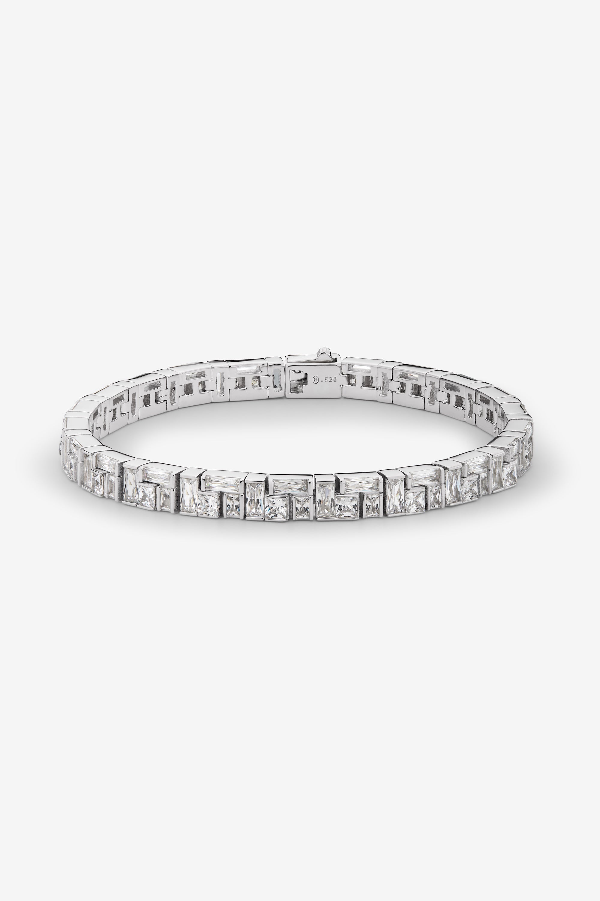 White Montage Tennis Bracelet