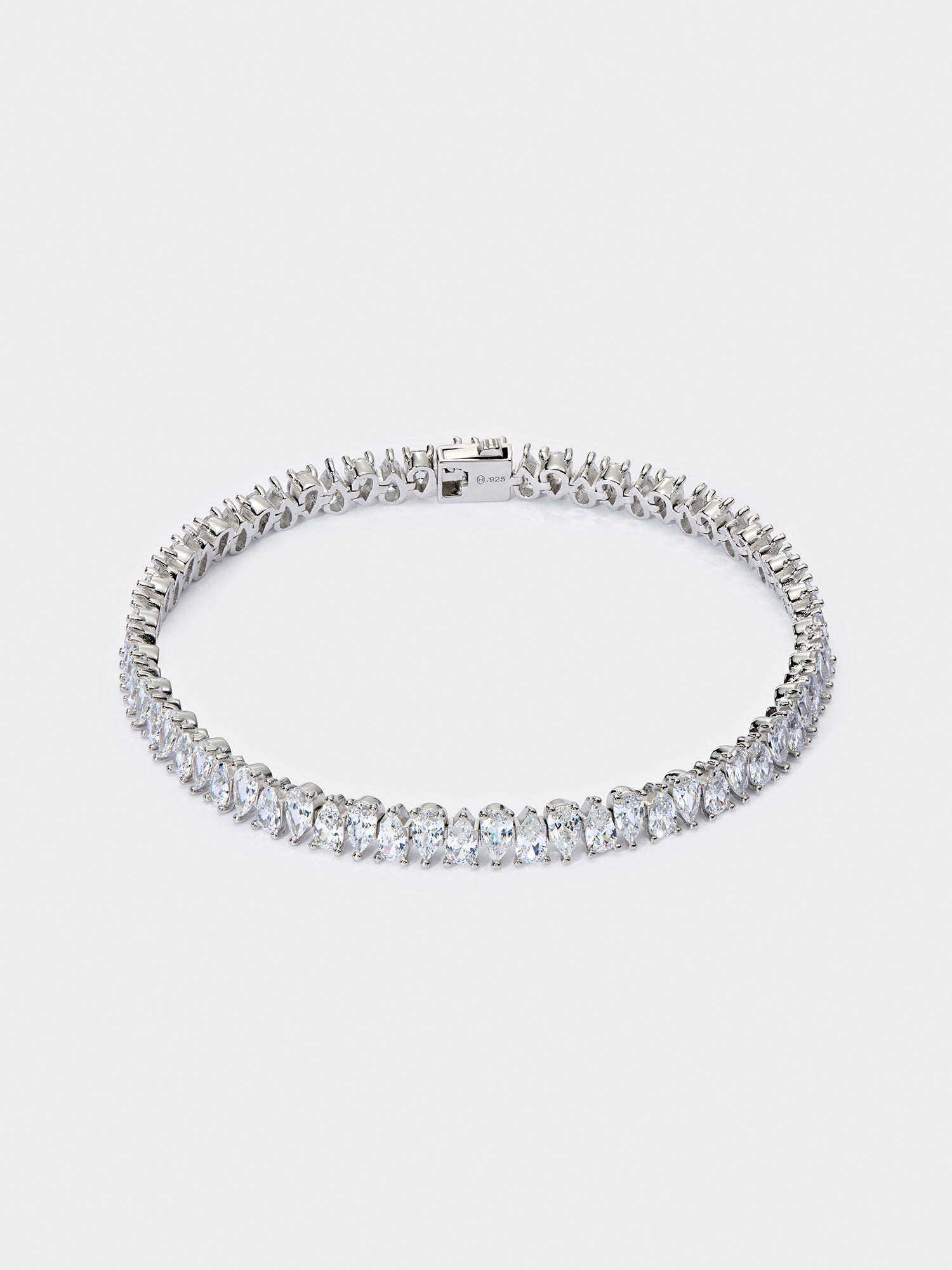 White Drop Tennis Bracelet