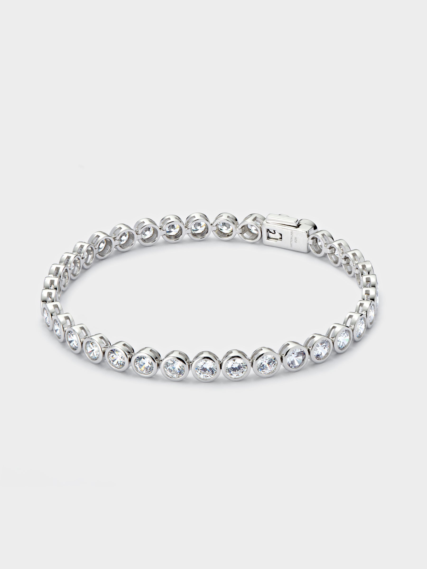 White Round Tennis Bracelet