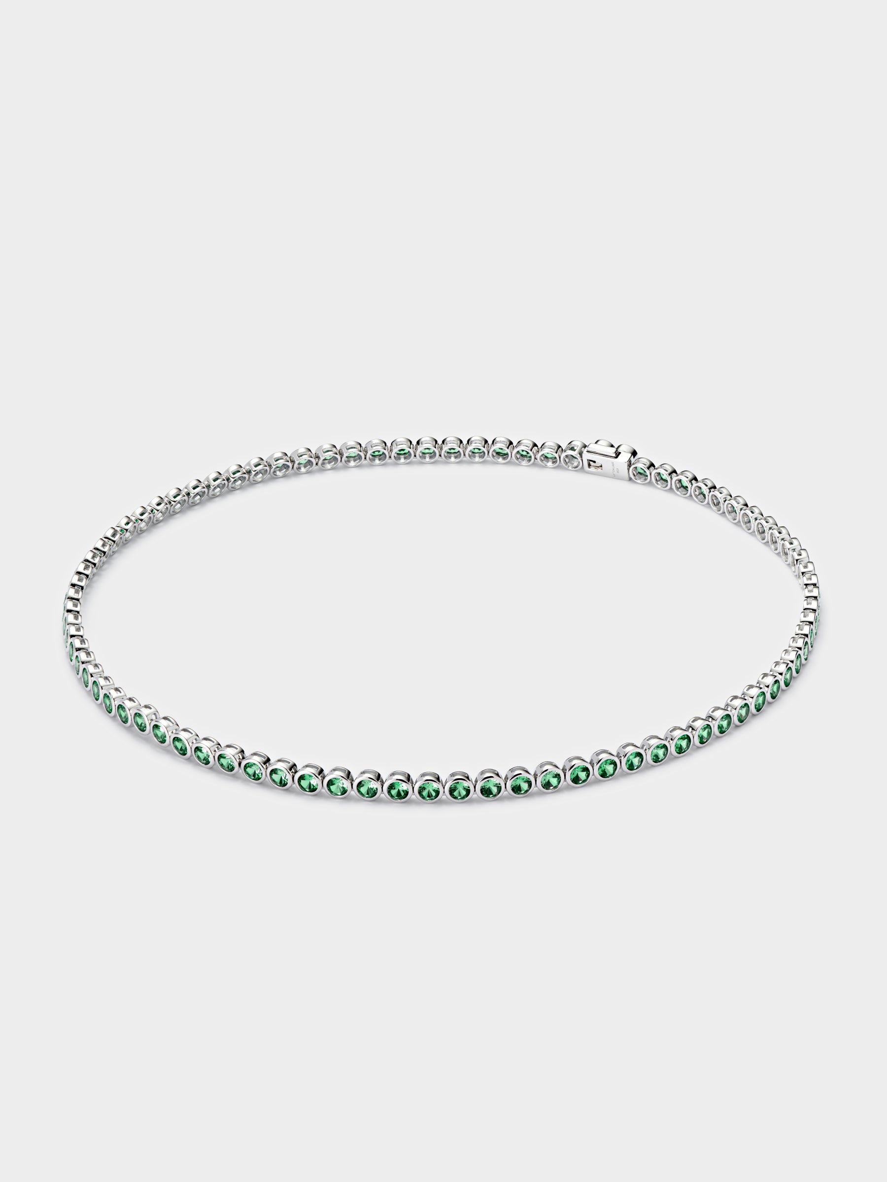 Round Green Tennis Chain