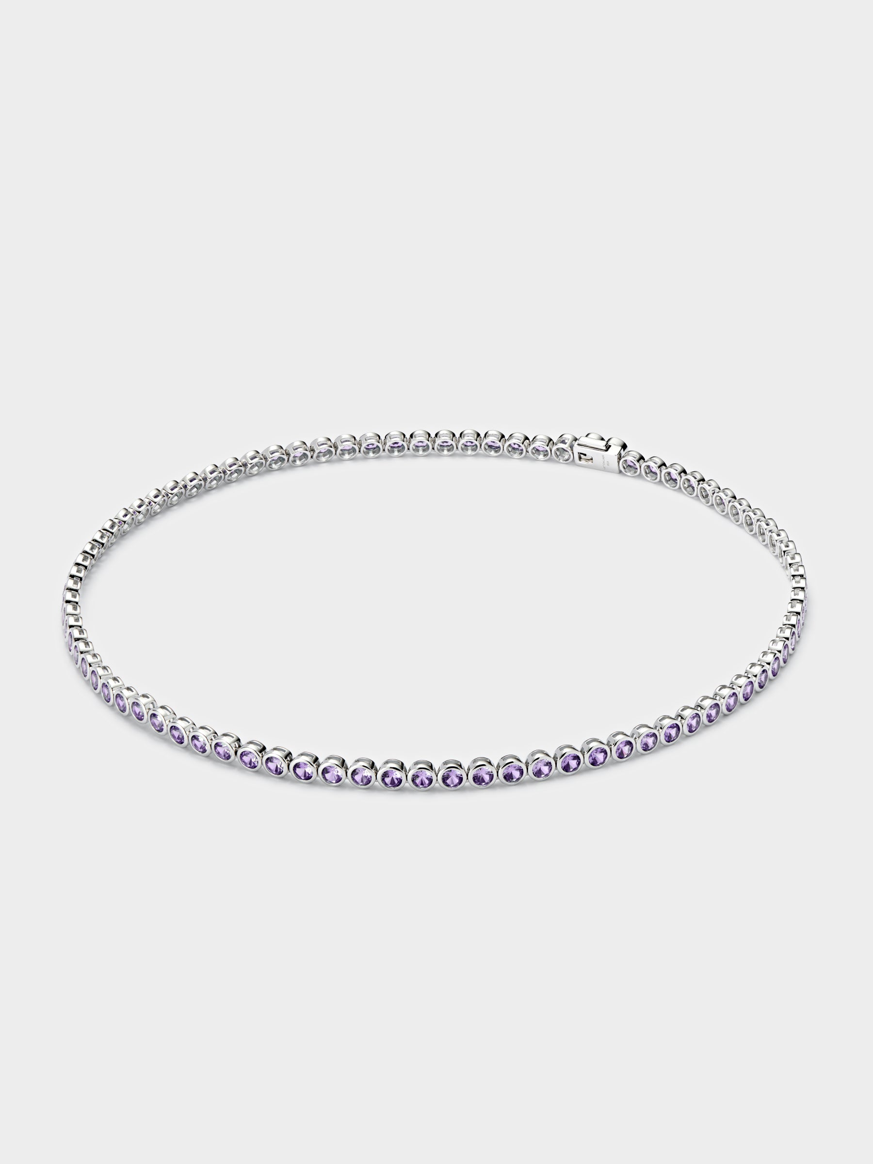 Round Lilac Tennis Chain